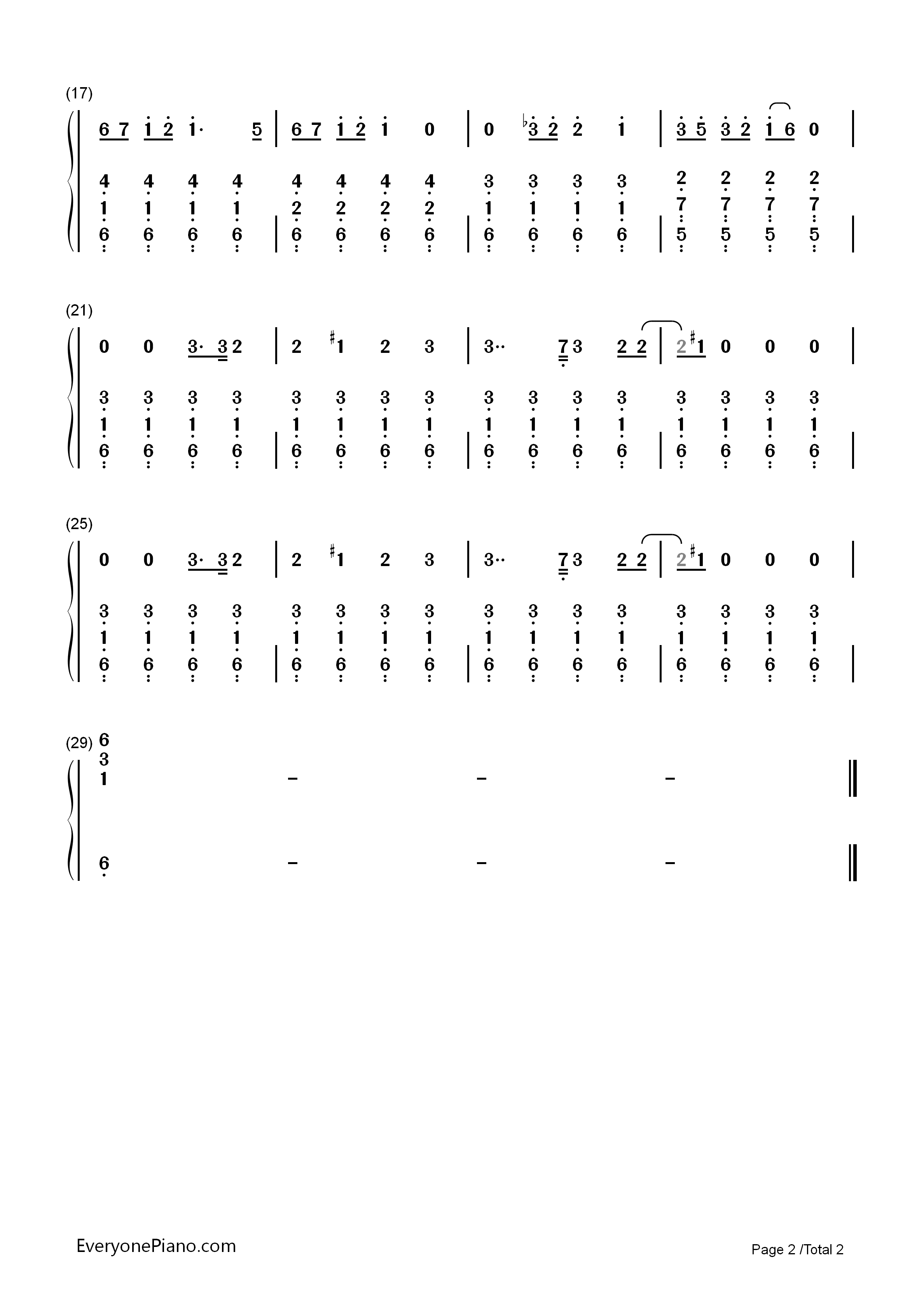 Heavy_Dirty_Soul钢琴简谱_Twenty_One_Pilots演唱