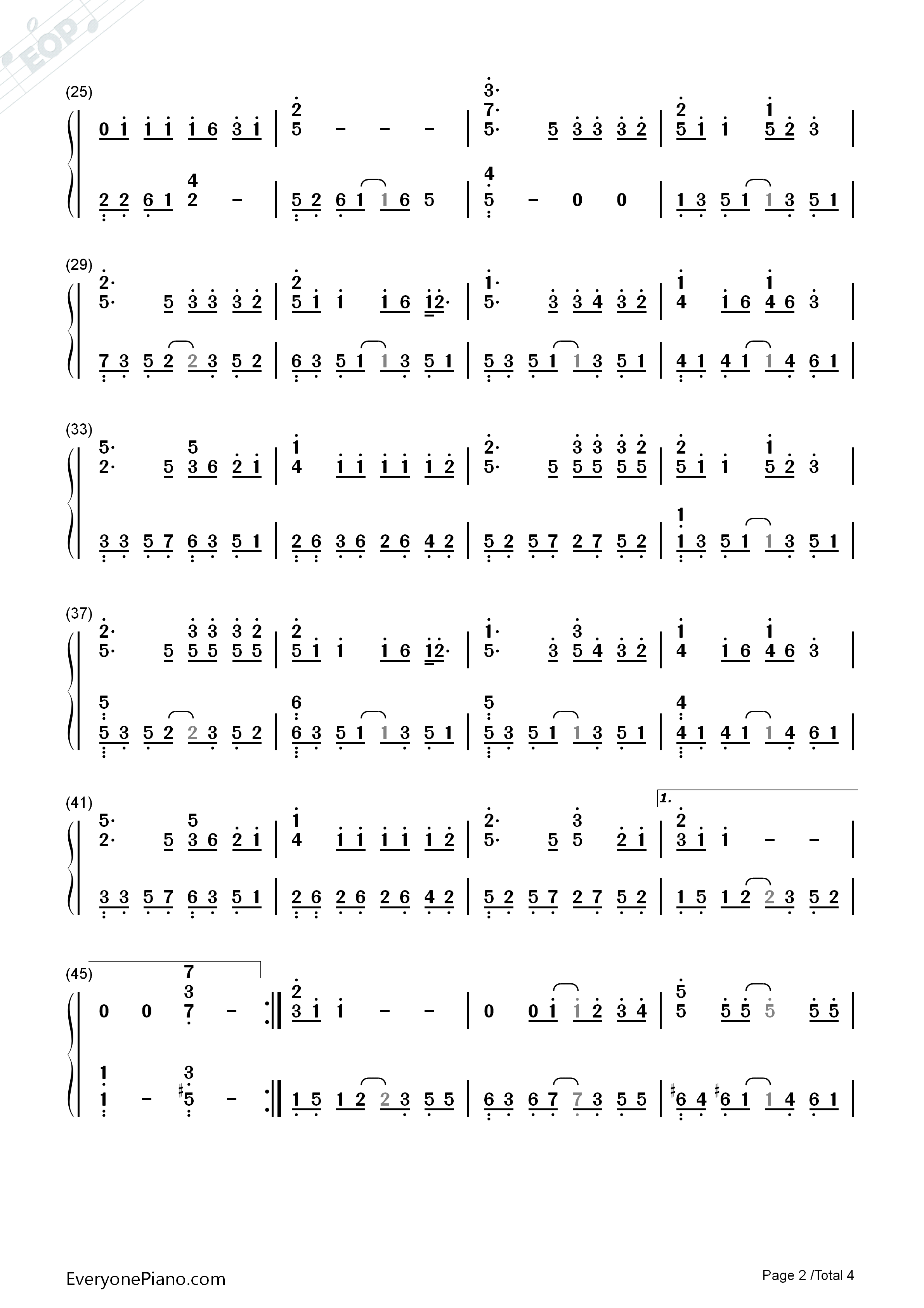 给我一首歌的时间钢琴简谱_周杰伦演唱