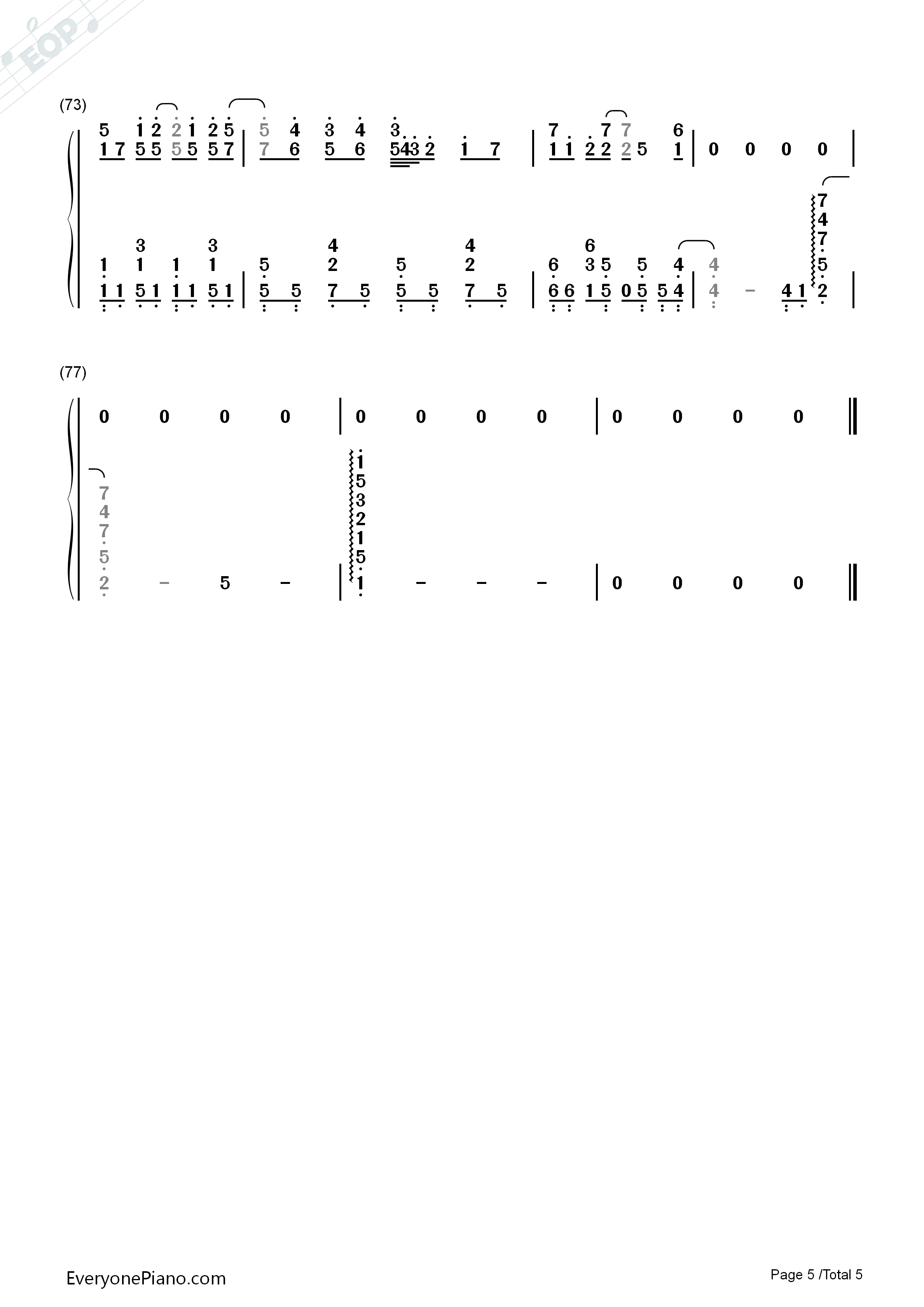 相遇天使钢琴简谱_放课后ティータイム演唱