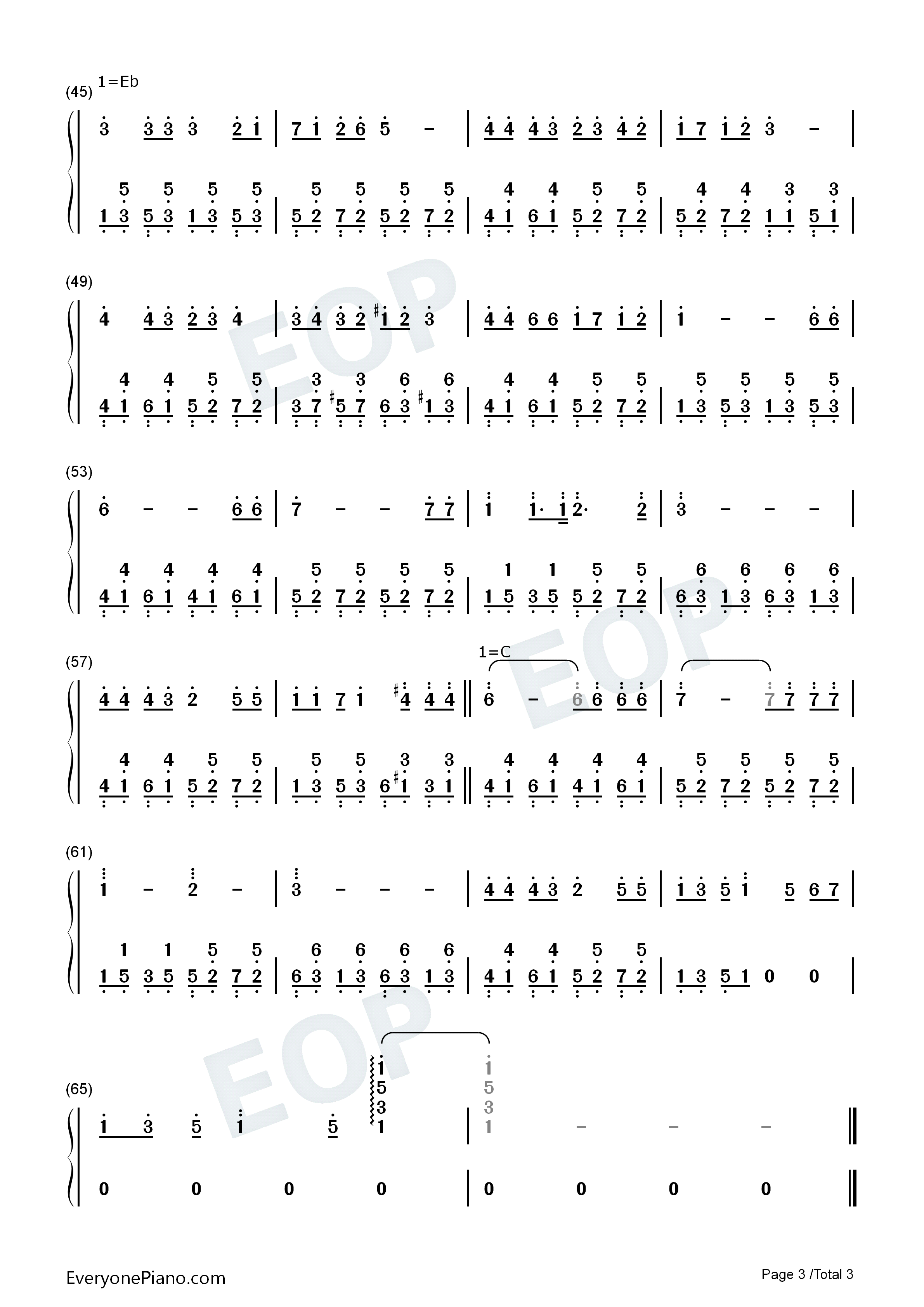 高音厨音域テスト钢琴简谱_初音ミク演唱