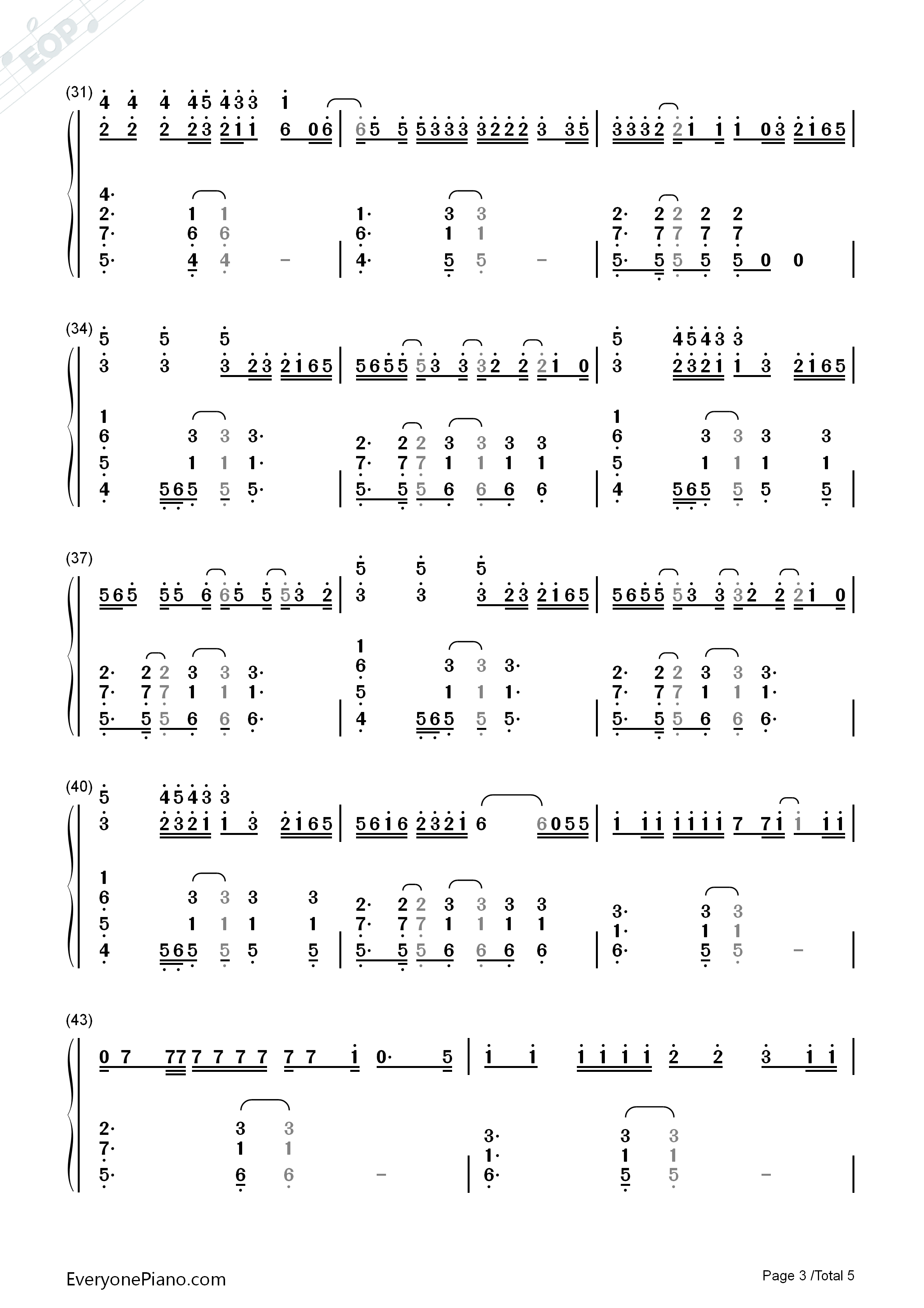 Galway_Girl钢琴简谱_Ed_Sheeran演唱