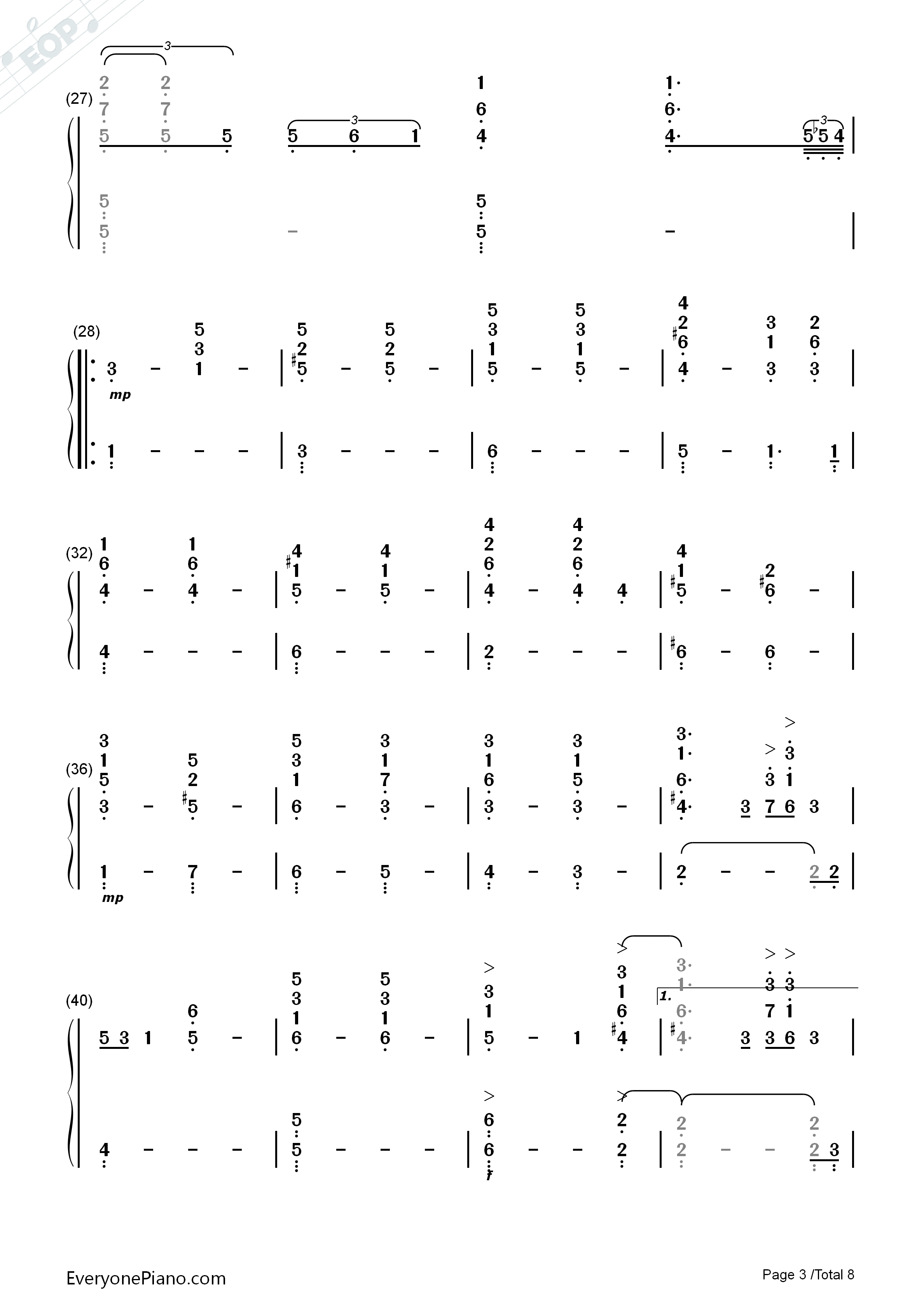 New_York_State_Of_Mind_钢琴简谱_Billy_Joel演唱