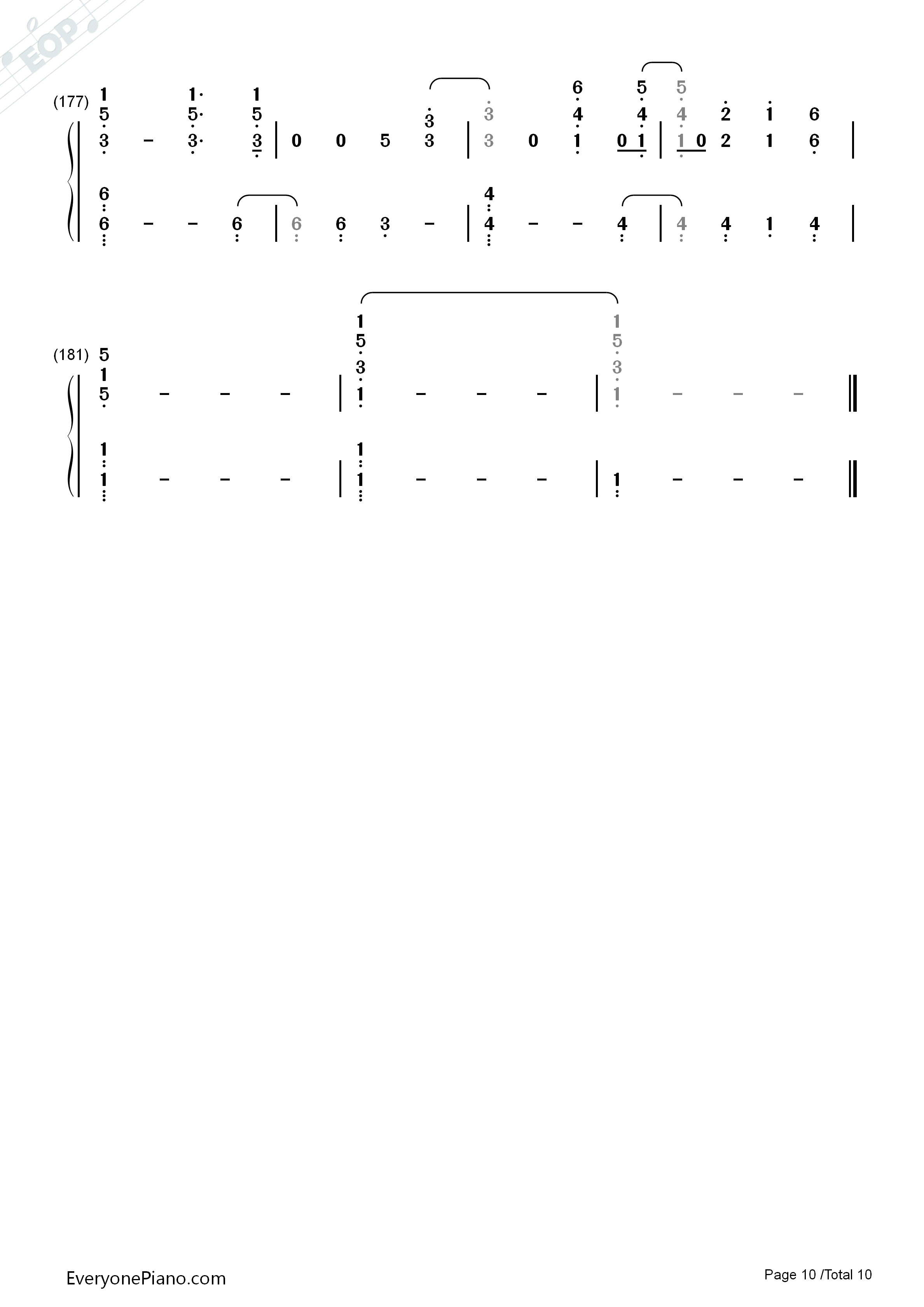 The_Scientist钢琴简谱_Coldplay演唱