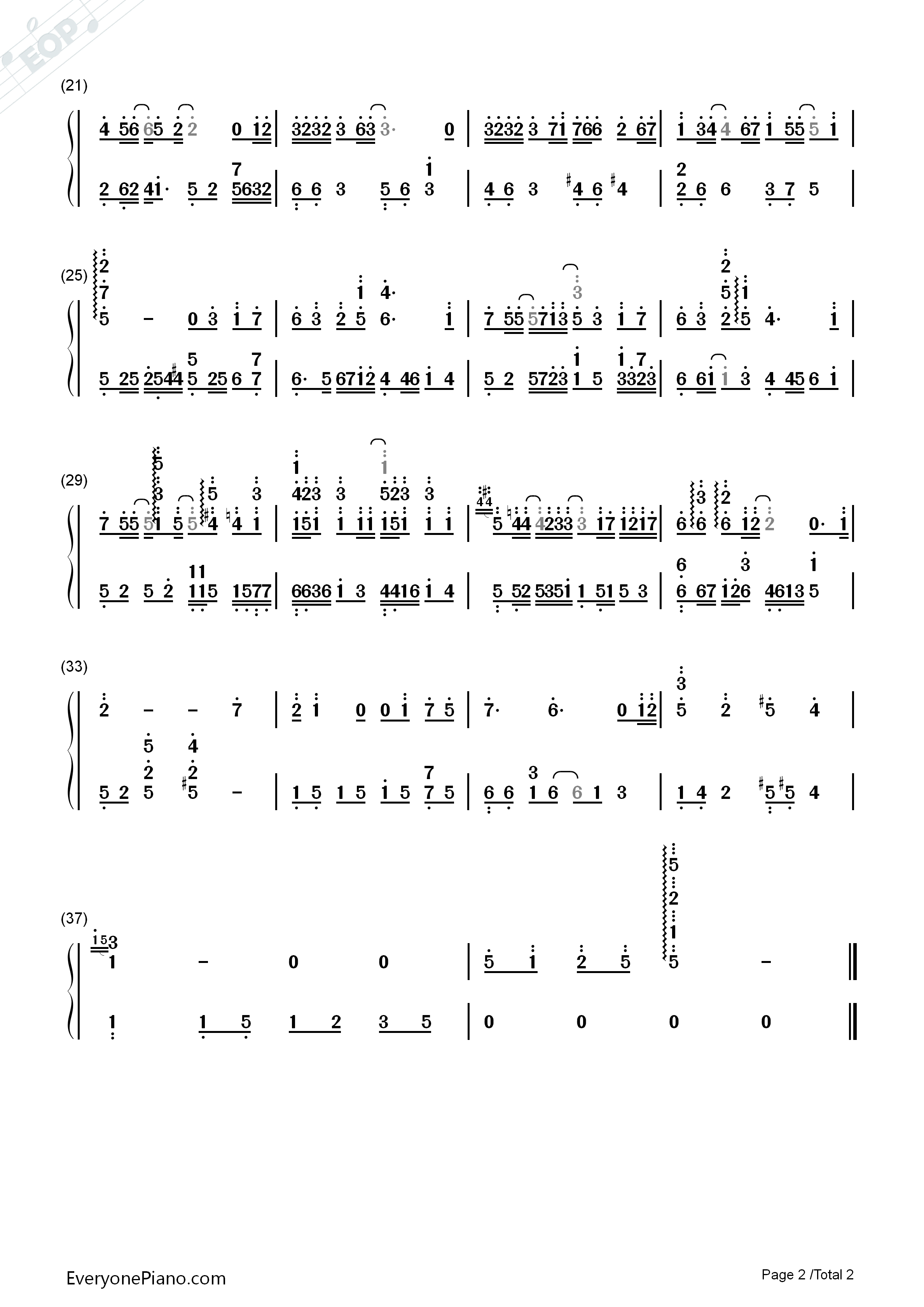 给我一个理由忘记钢琴简谱_A_Lin演唱