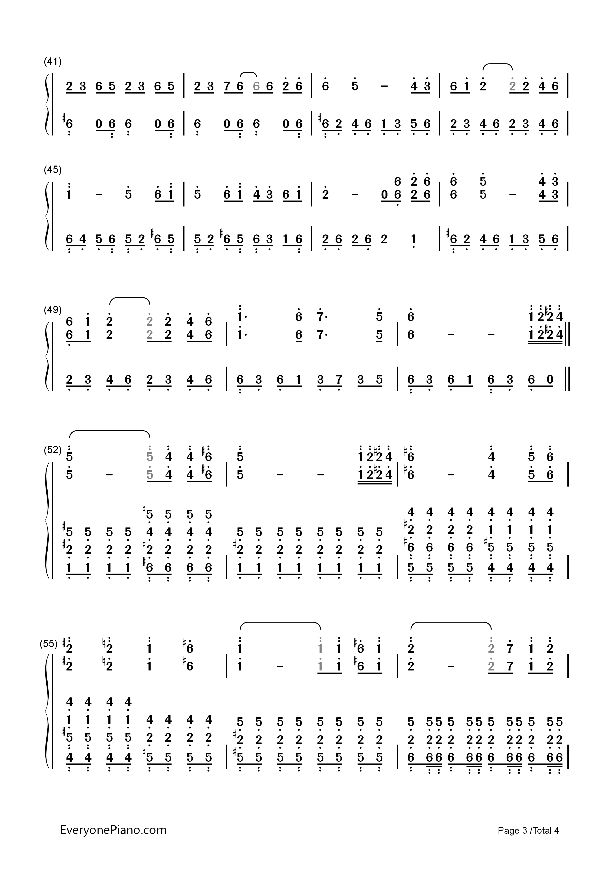 阿西达卡战记钢琴简谱_久石让_宫崎骏演唱