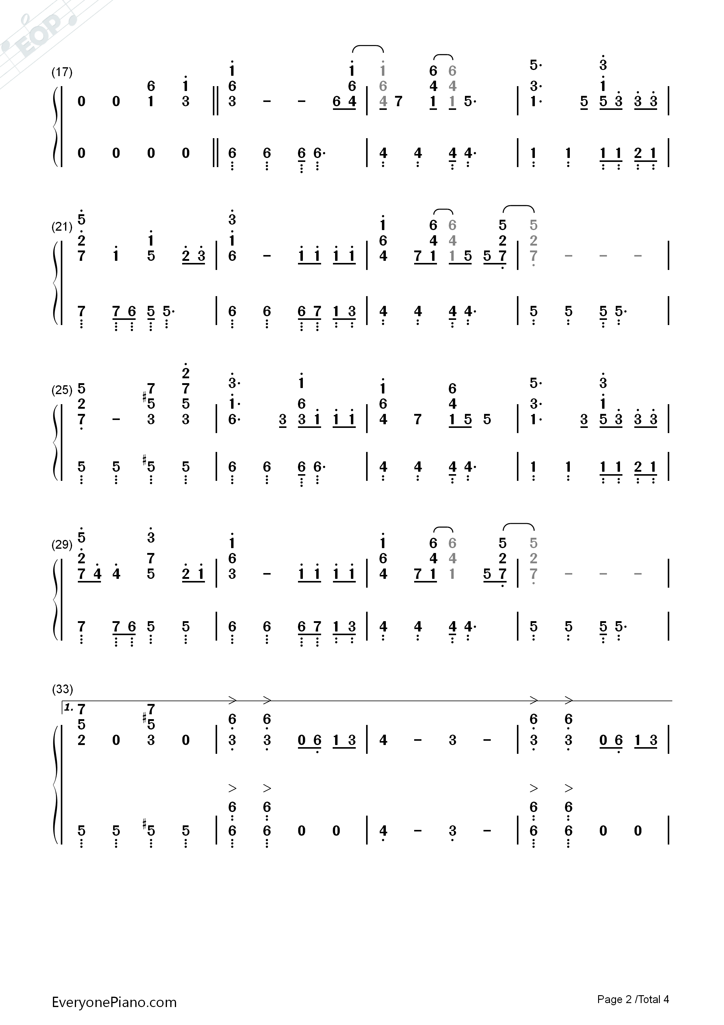 It's_My_Life钢琴简谱_Bonjovi演唱