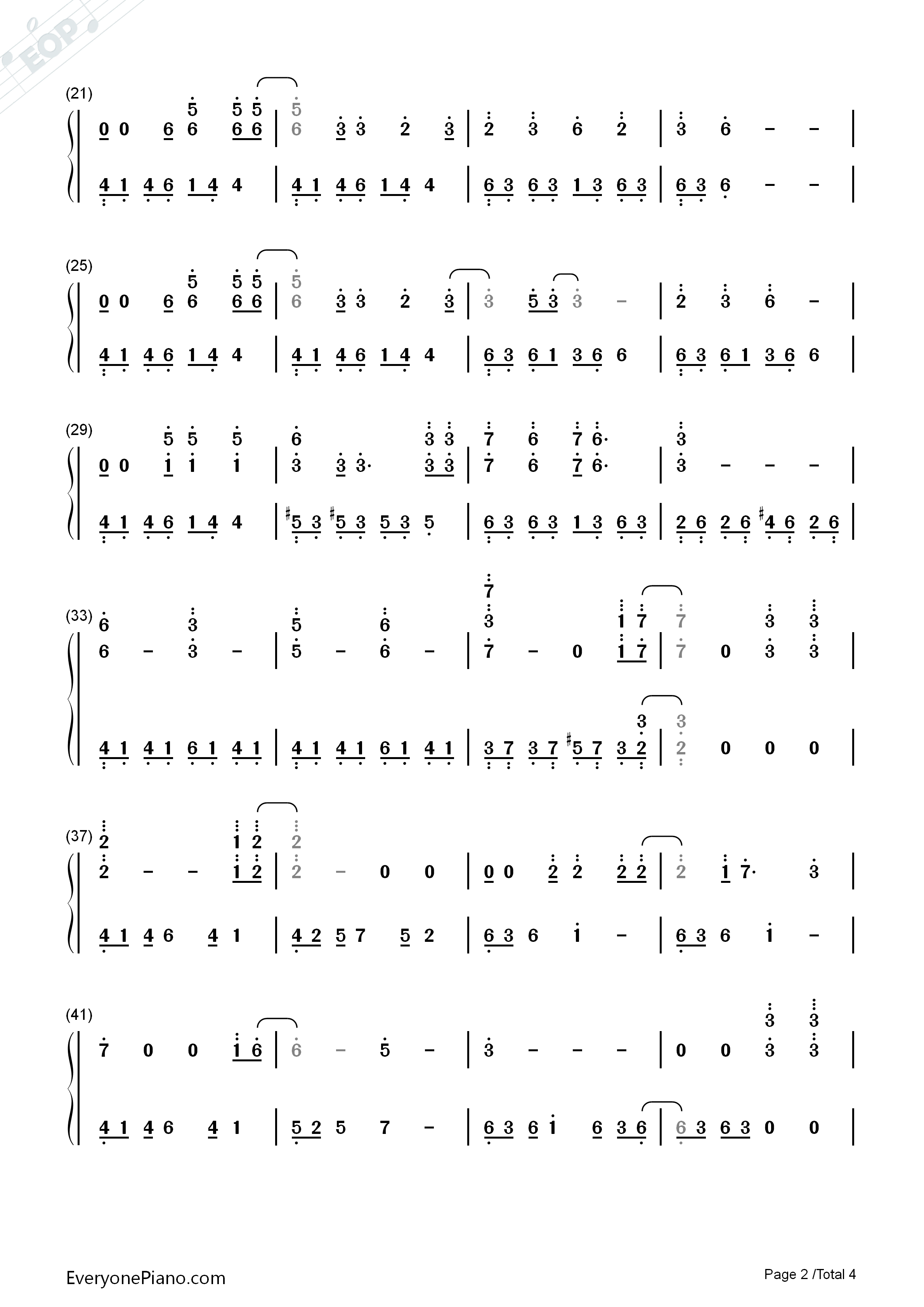 Glassy_Sky钢琴简谱_Donna_Burke演唱