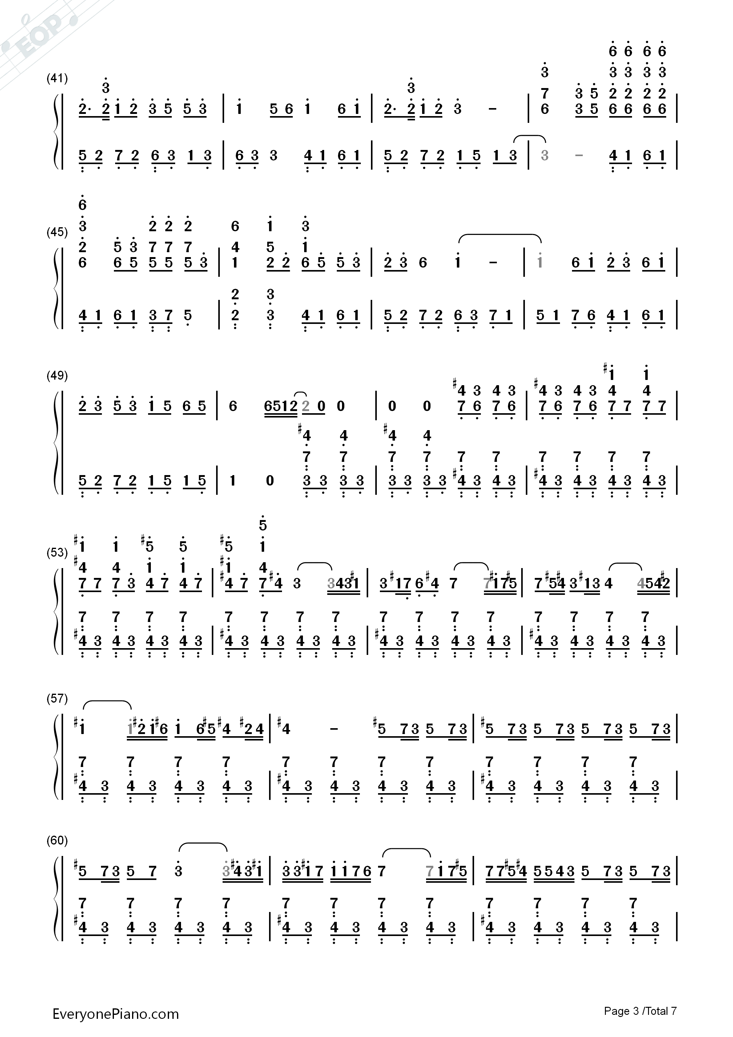 Asian_Dream_Song钢琴简谱_久石让演唱