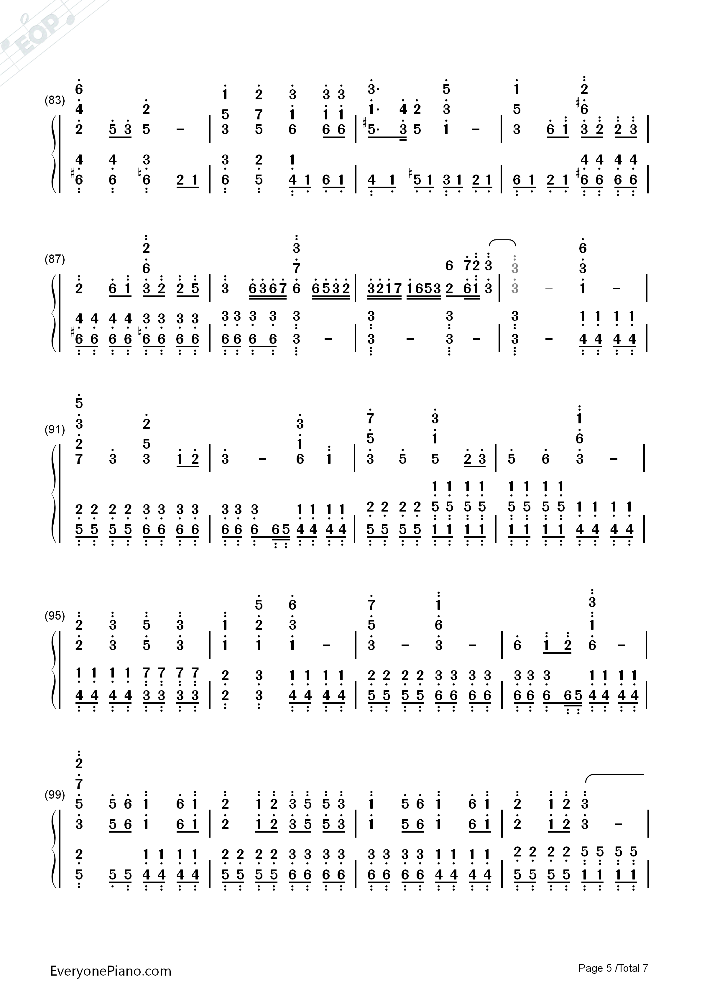 Asian_Dream_Song钢琴简谱_久石让演唱