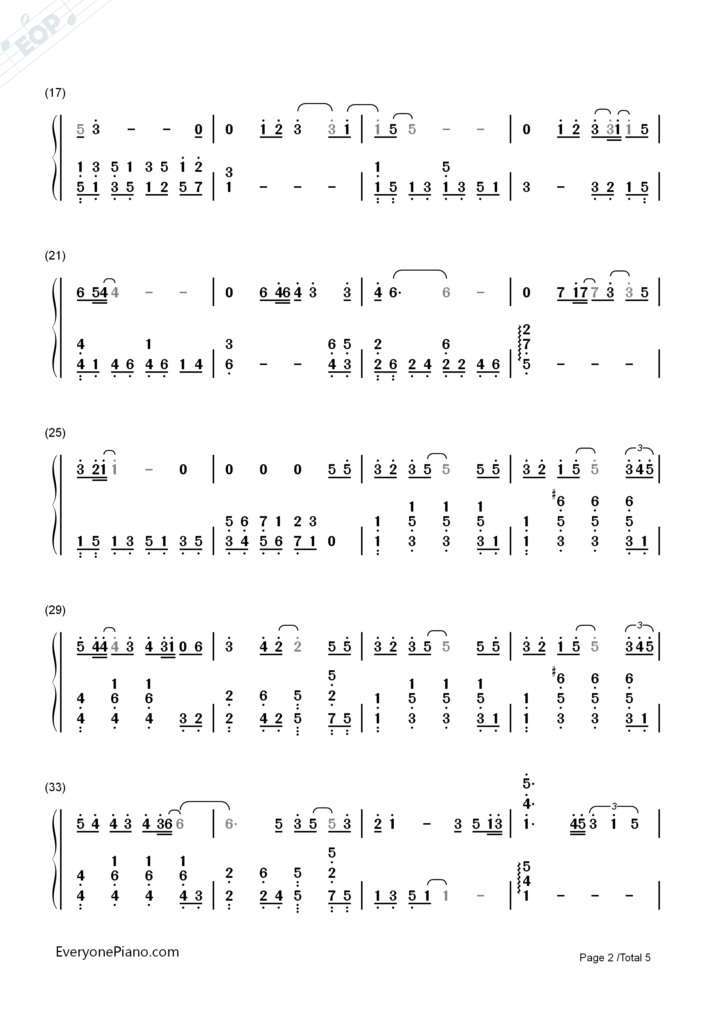 突然想爱你钢琴简谱_许茹芸演唱
