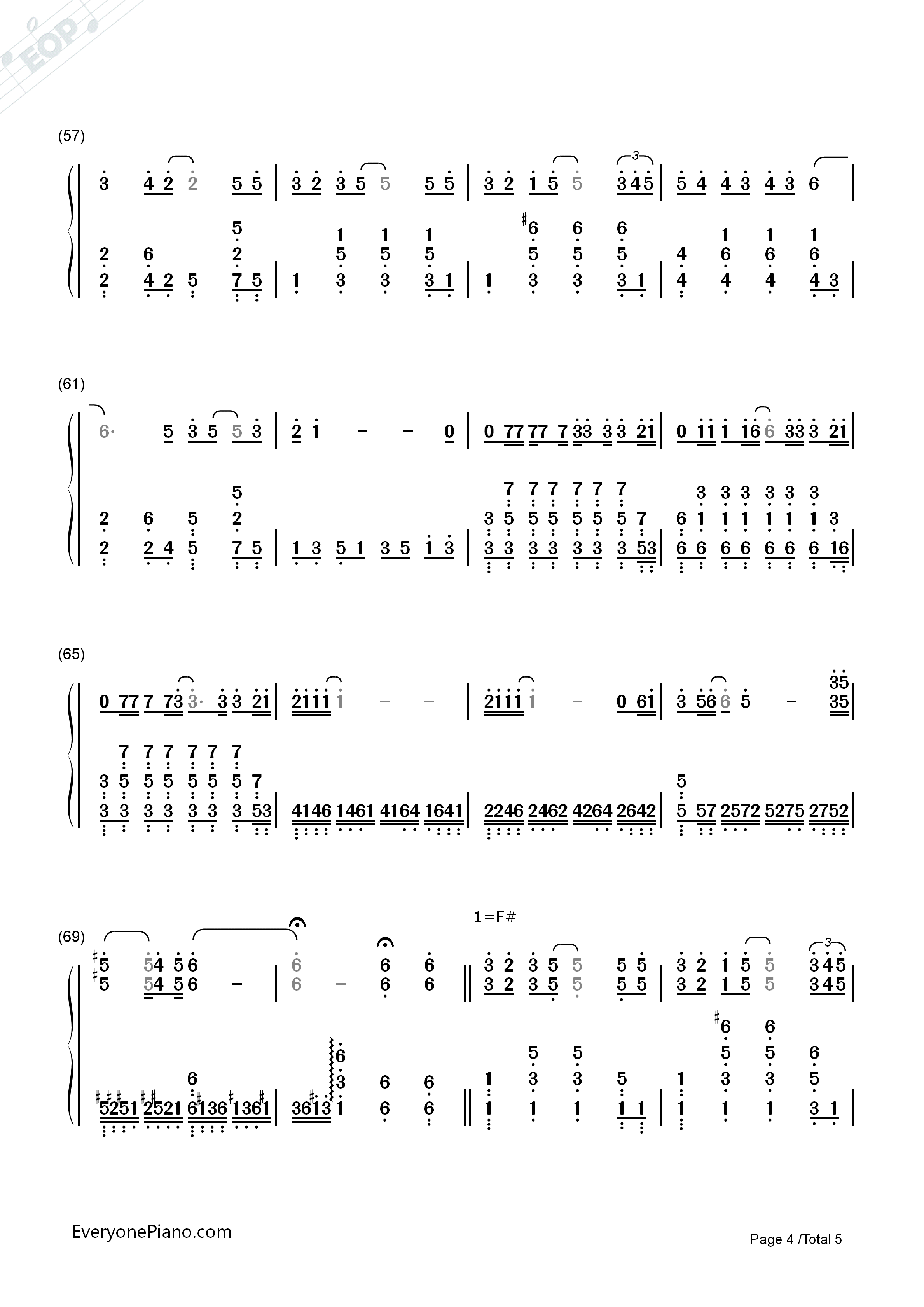 突然想爱你钢琴简谱_许茹芸演唱