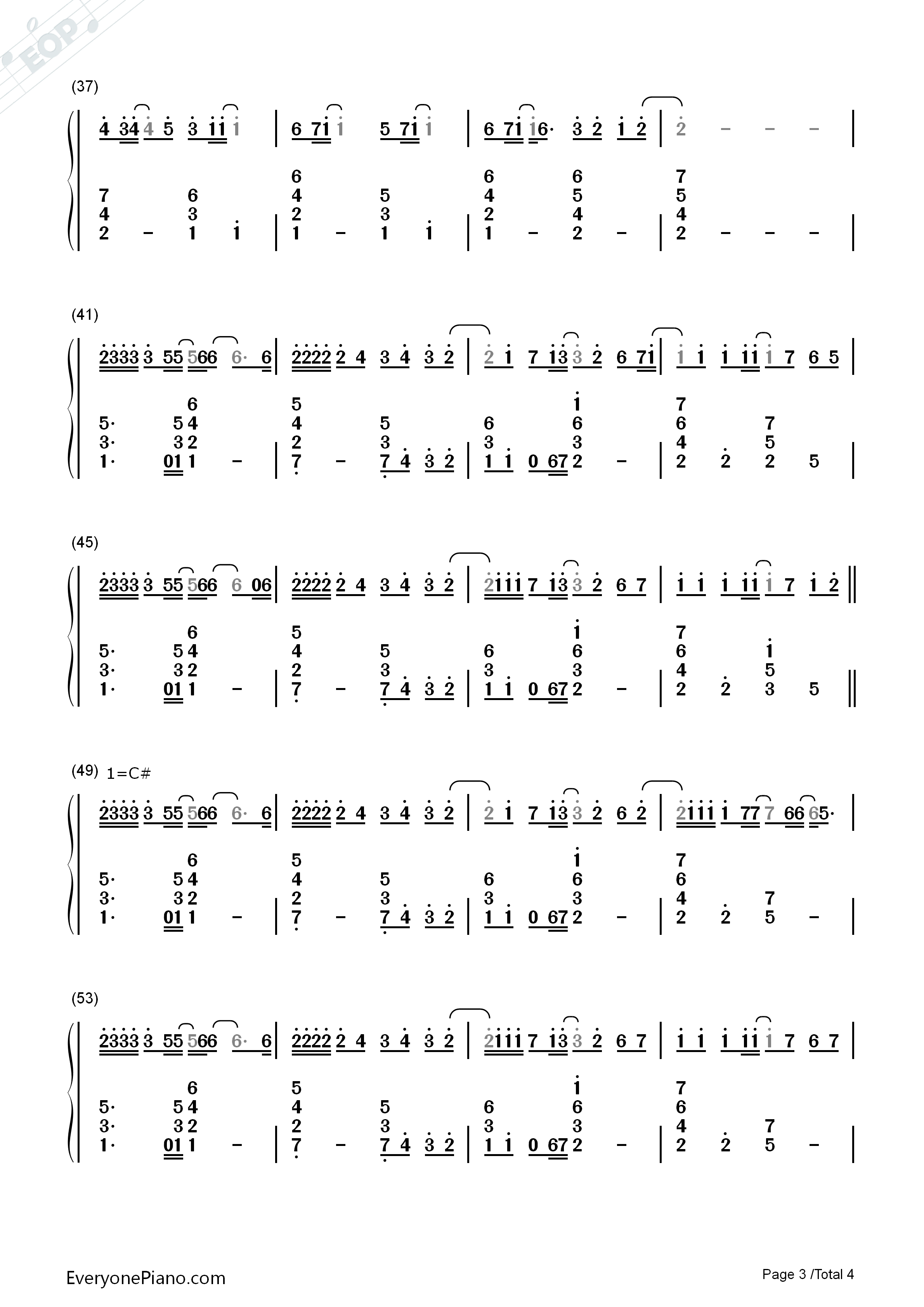 Nothing's_Gonna_Change_My_Love_for_You钢琴简谱_George_Benson演唱