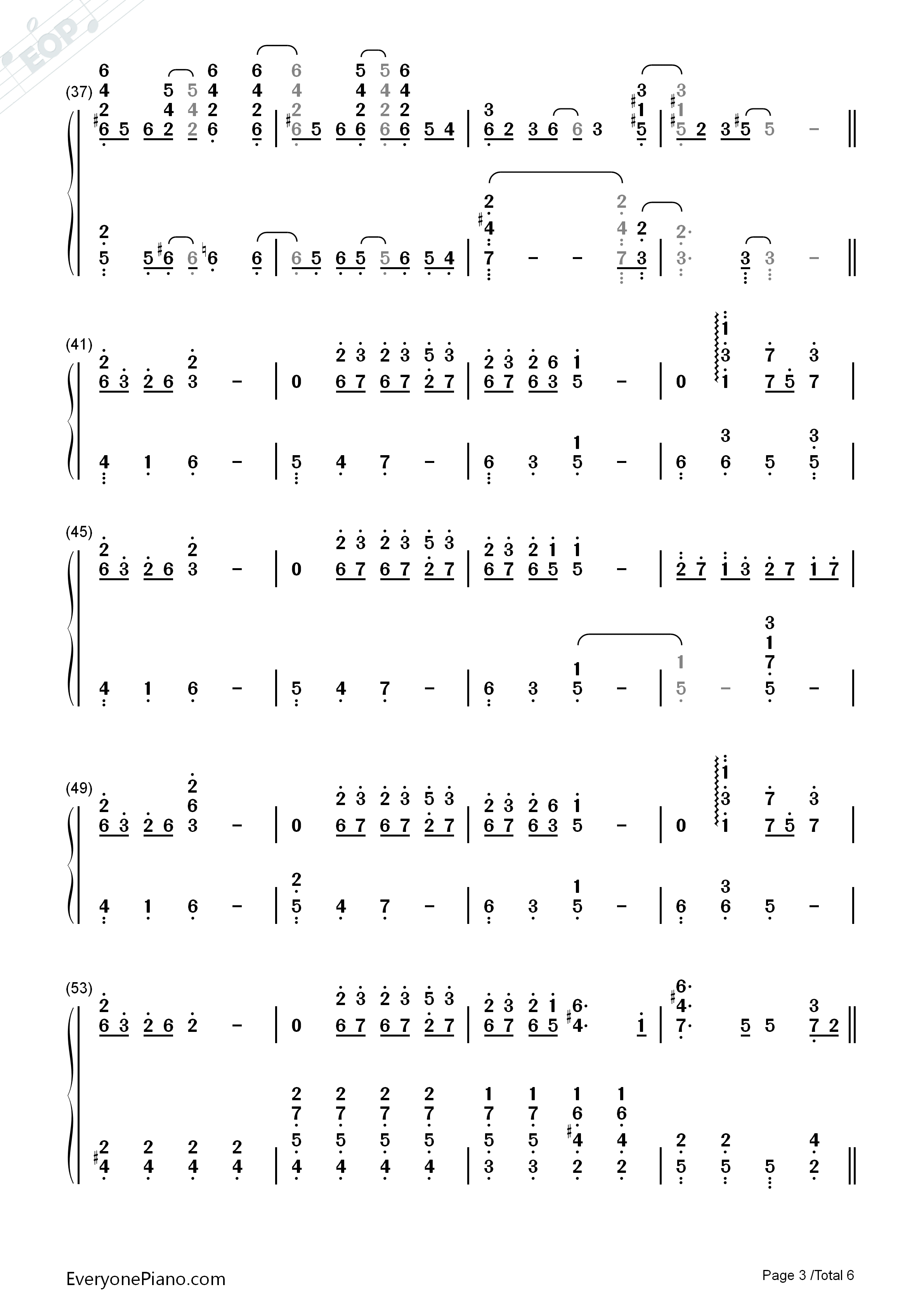 Forbidden_Colours钢琴简谱_坂本龙一演唱