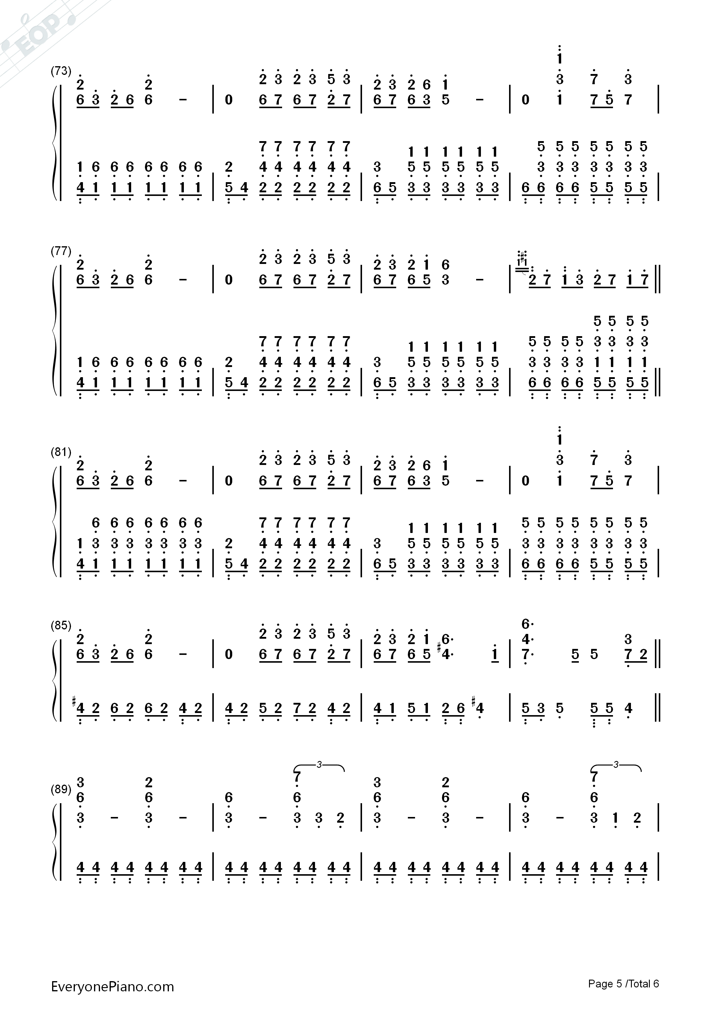 Forbidden_Colours钢琴简谱_坂本龙一演唱