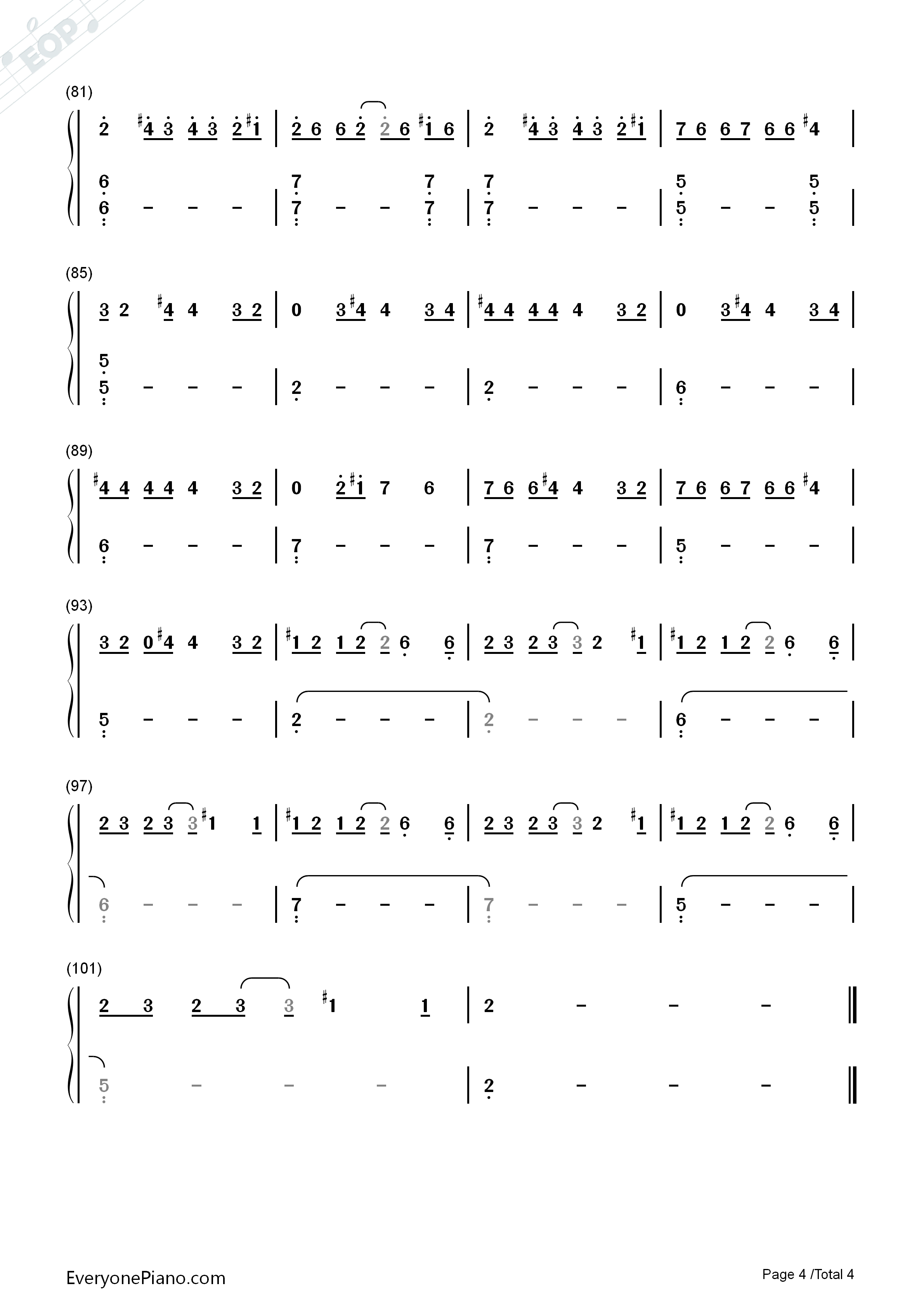 Feel_Good钢琴简谱_Gryffin_ft._Illenium演唱