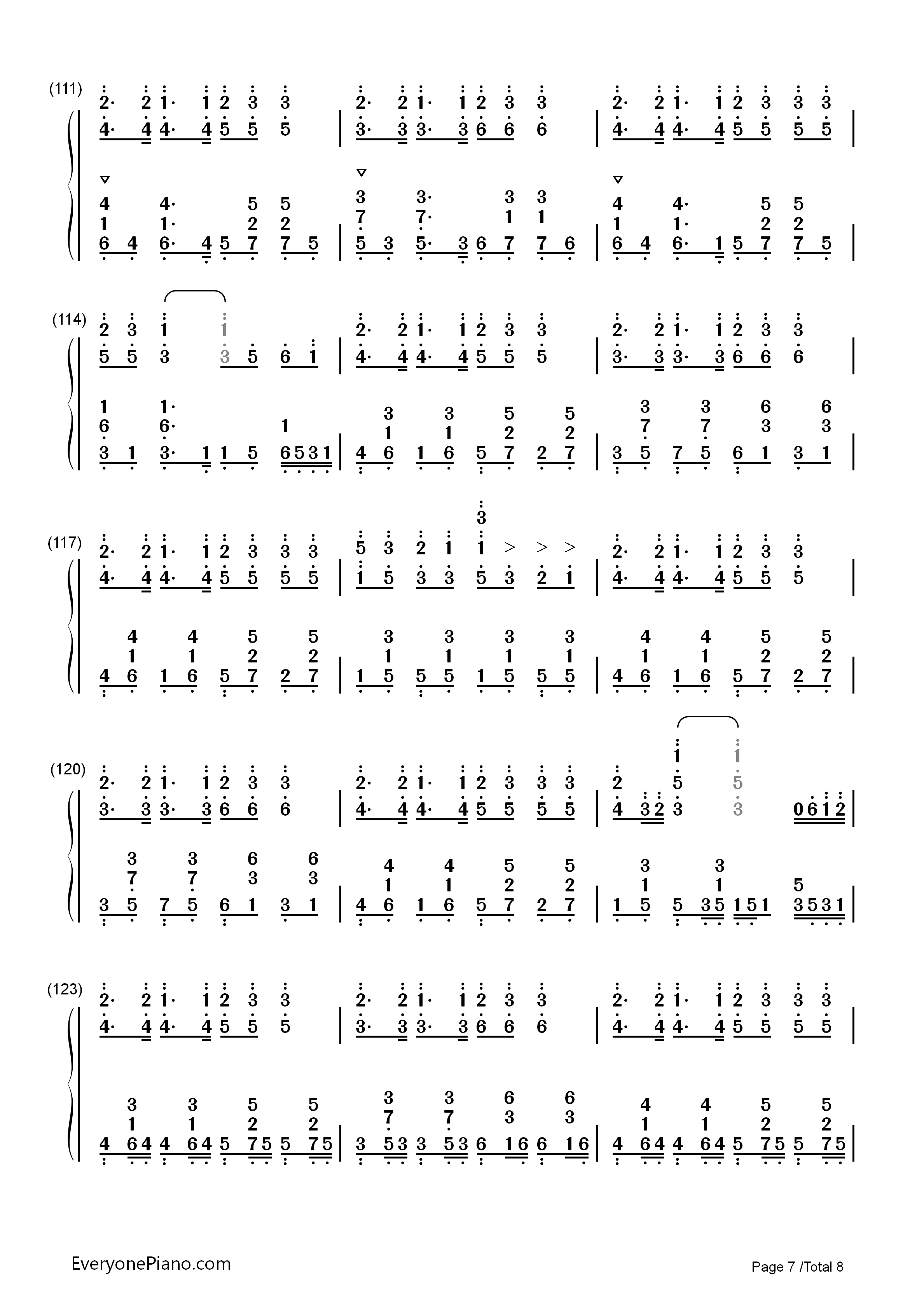 神のまにまに钢琴简谱_初音未来_镜音双子_GUMI演唱