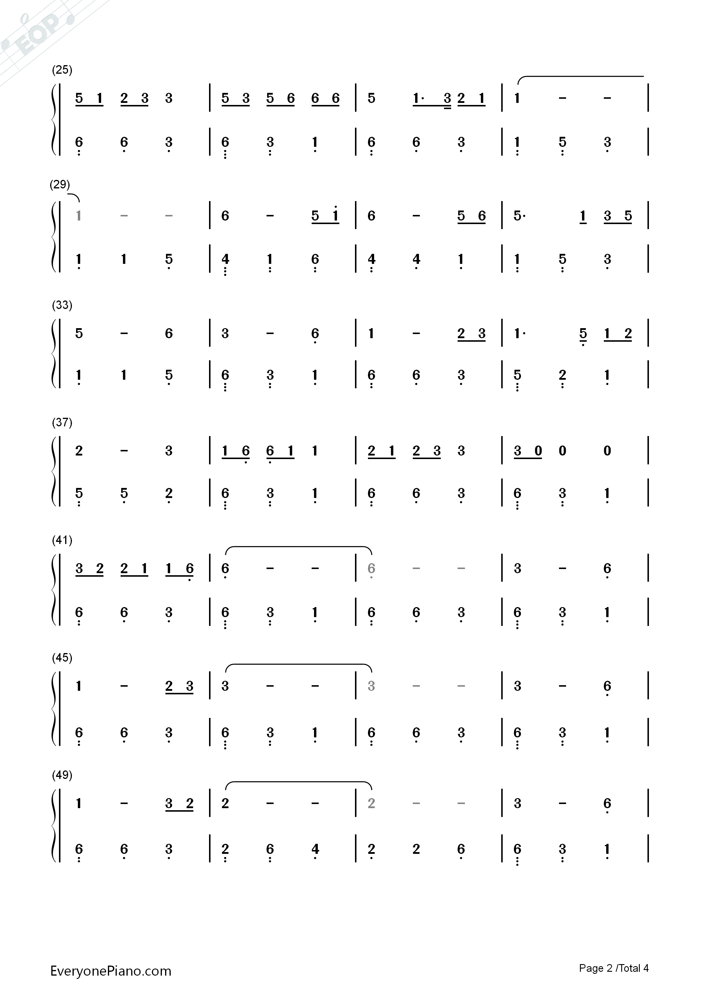 月光下的凤尾竹钢琴简谱_施光南演唱