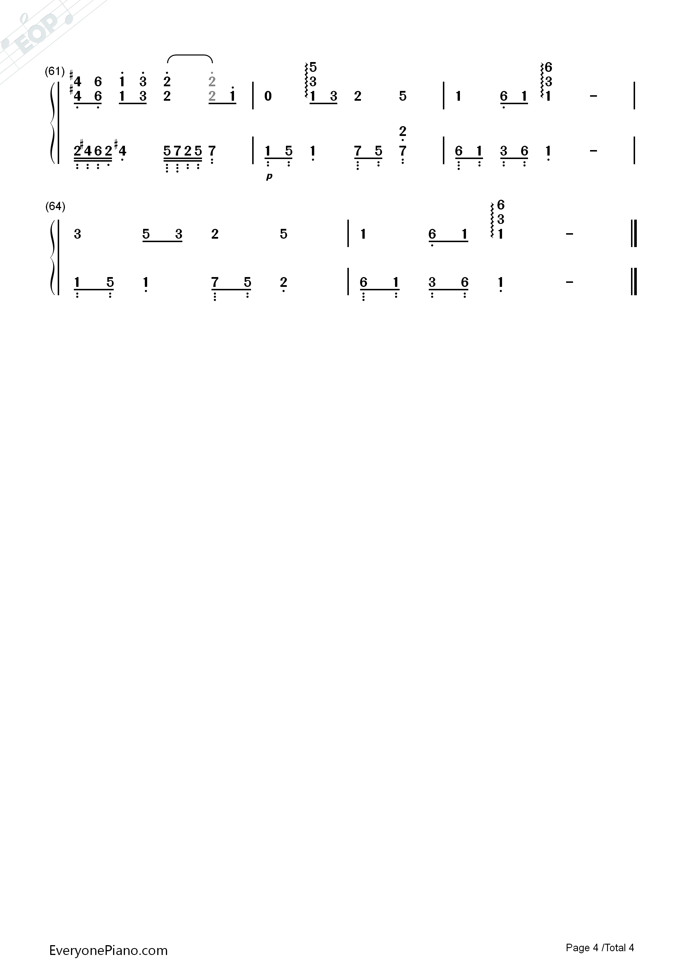 不再见钢琴简谱_陈学冬演唱