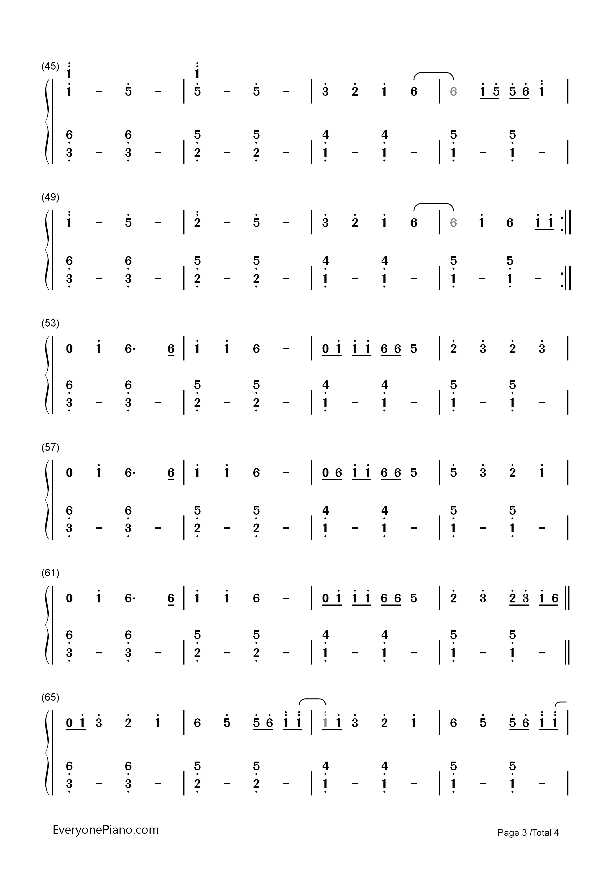 Call_on_Me钢琴简谱_Starley演唱