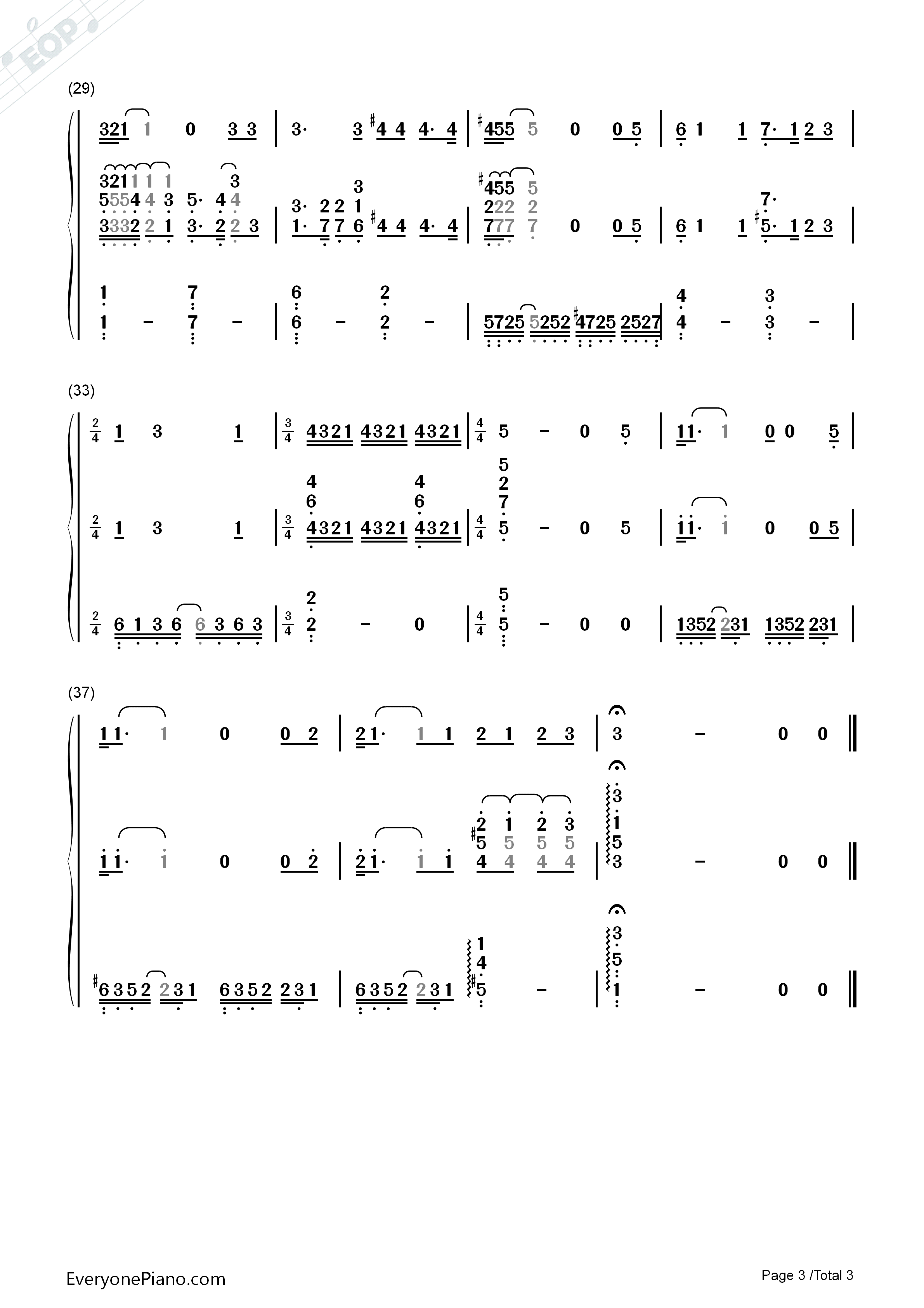 On_My_Own钢琴简谱_Claude_Michel_Schroenberg__Alain_Boubil演唱