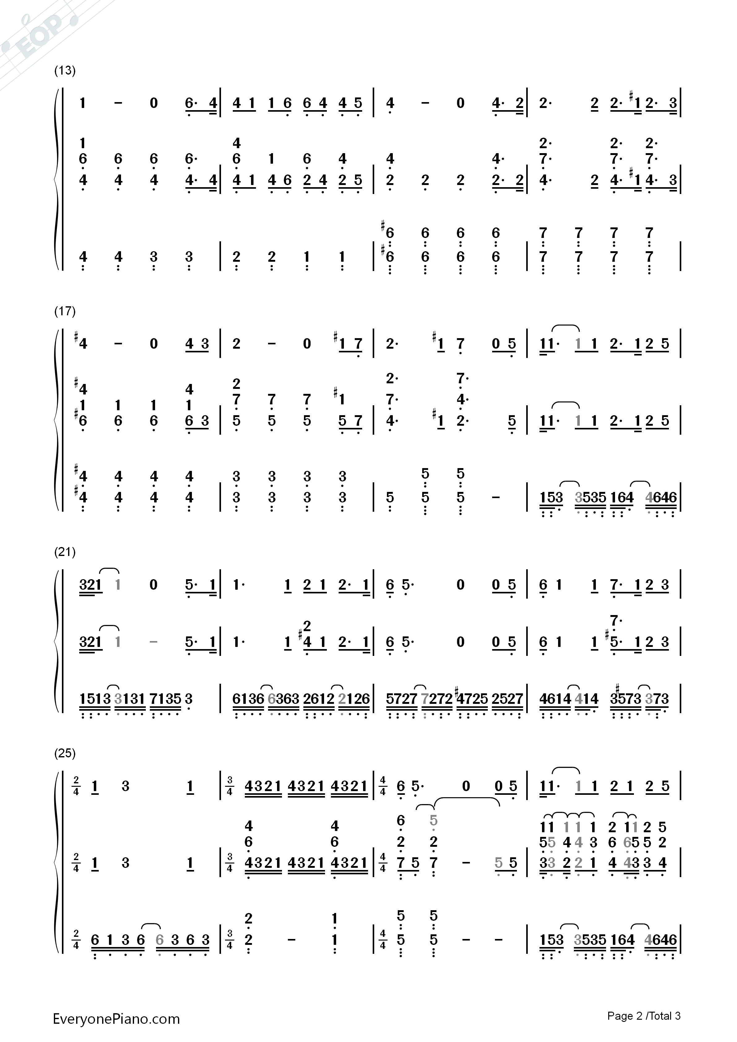 On_My_Own钢琴简谱_Claude_Michel_Schroenberg__Alain_Boubil演唱