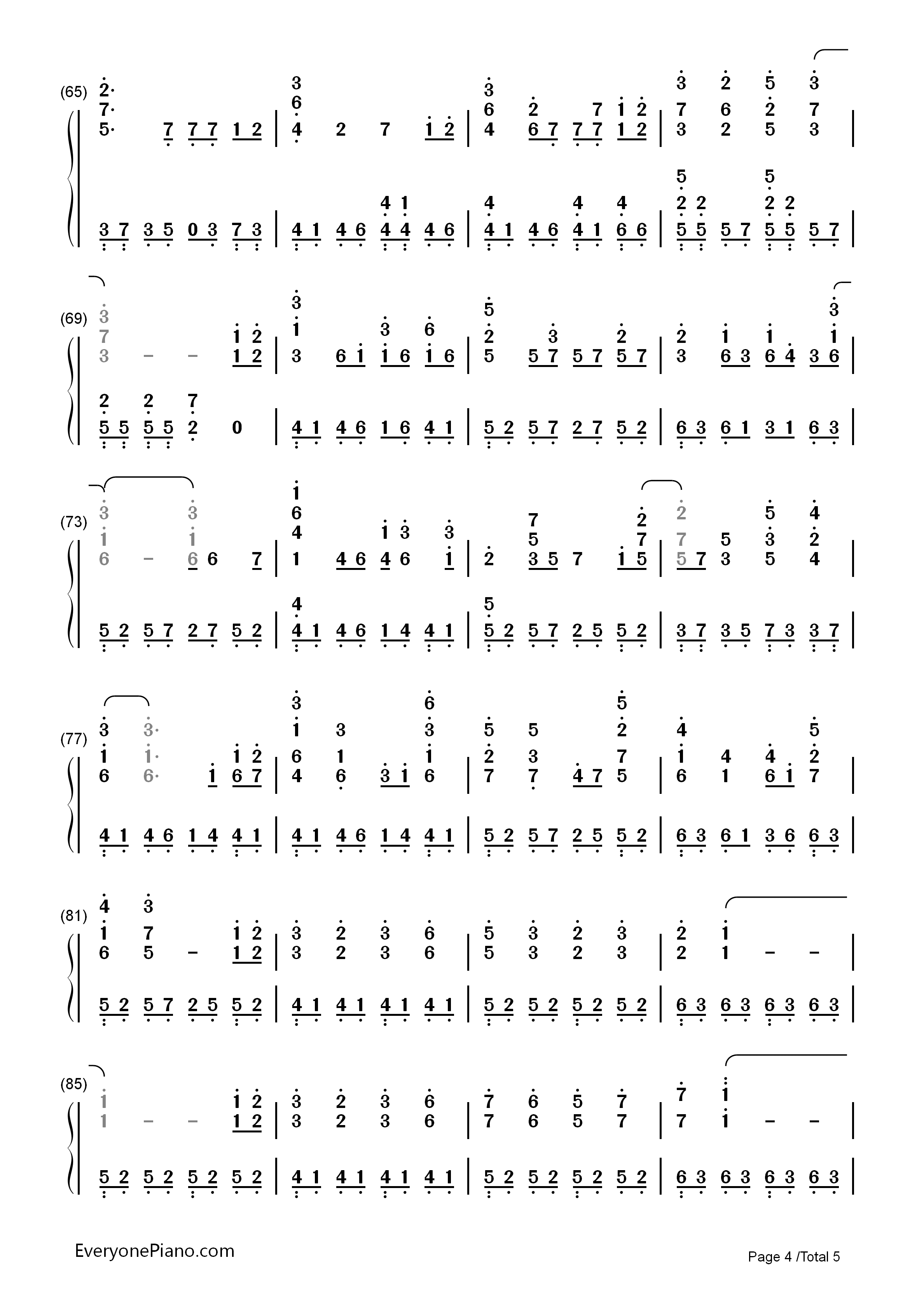 樱花樱花想见你钢琴简谱_RSP演唱