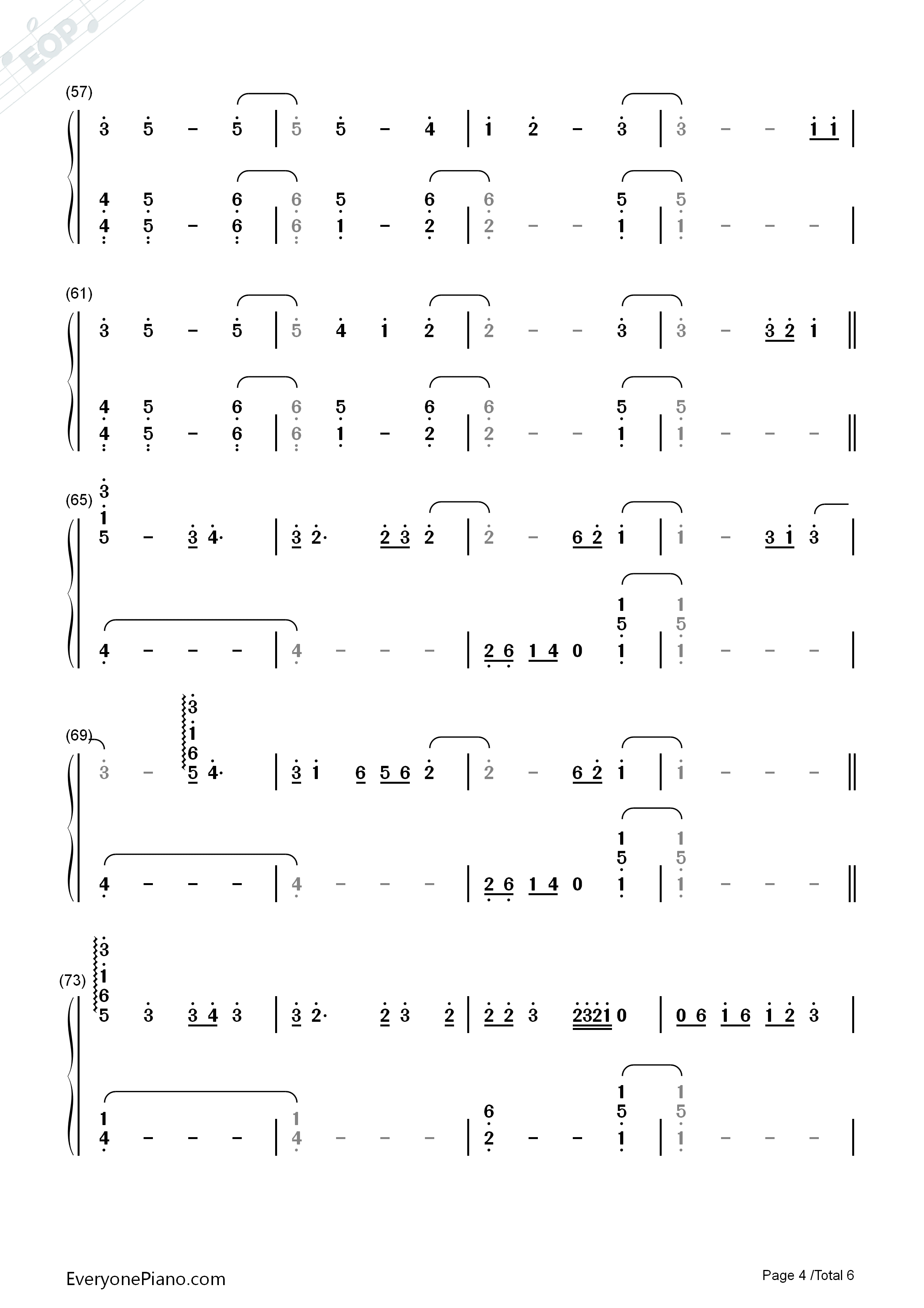 No_One_Knows_Me_Like_the_Piano钢琴简谱_Sampha演唱