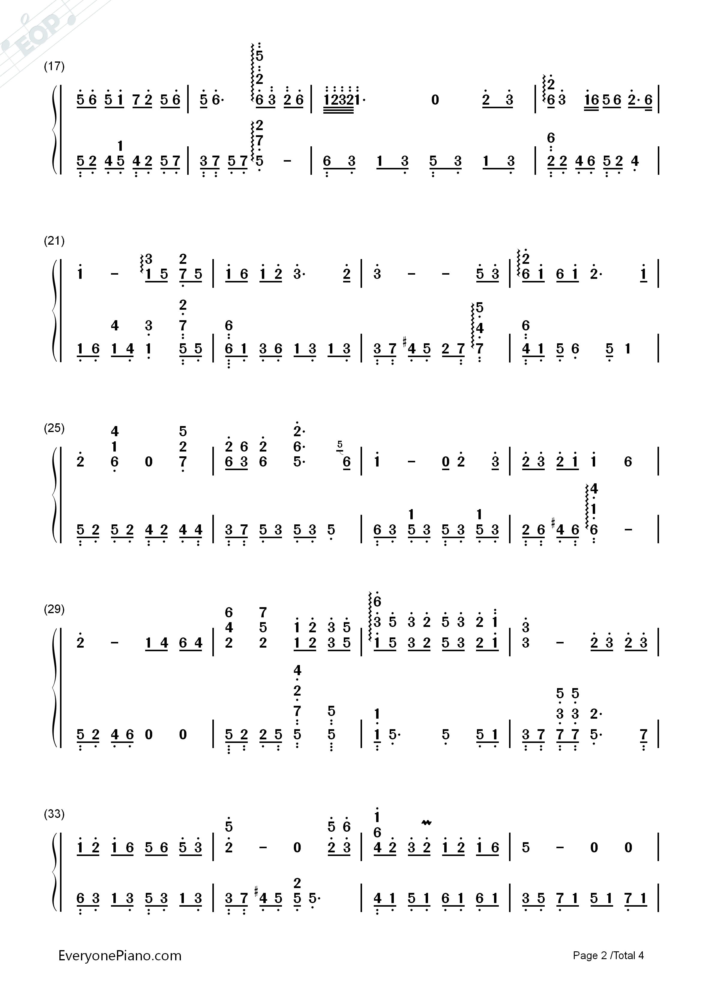 落雨声钢琴简谱_周杰伦演唱