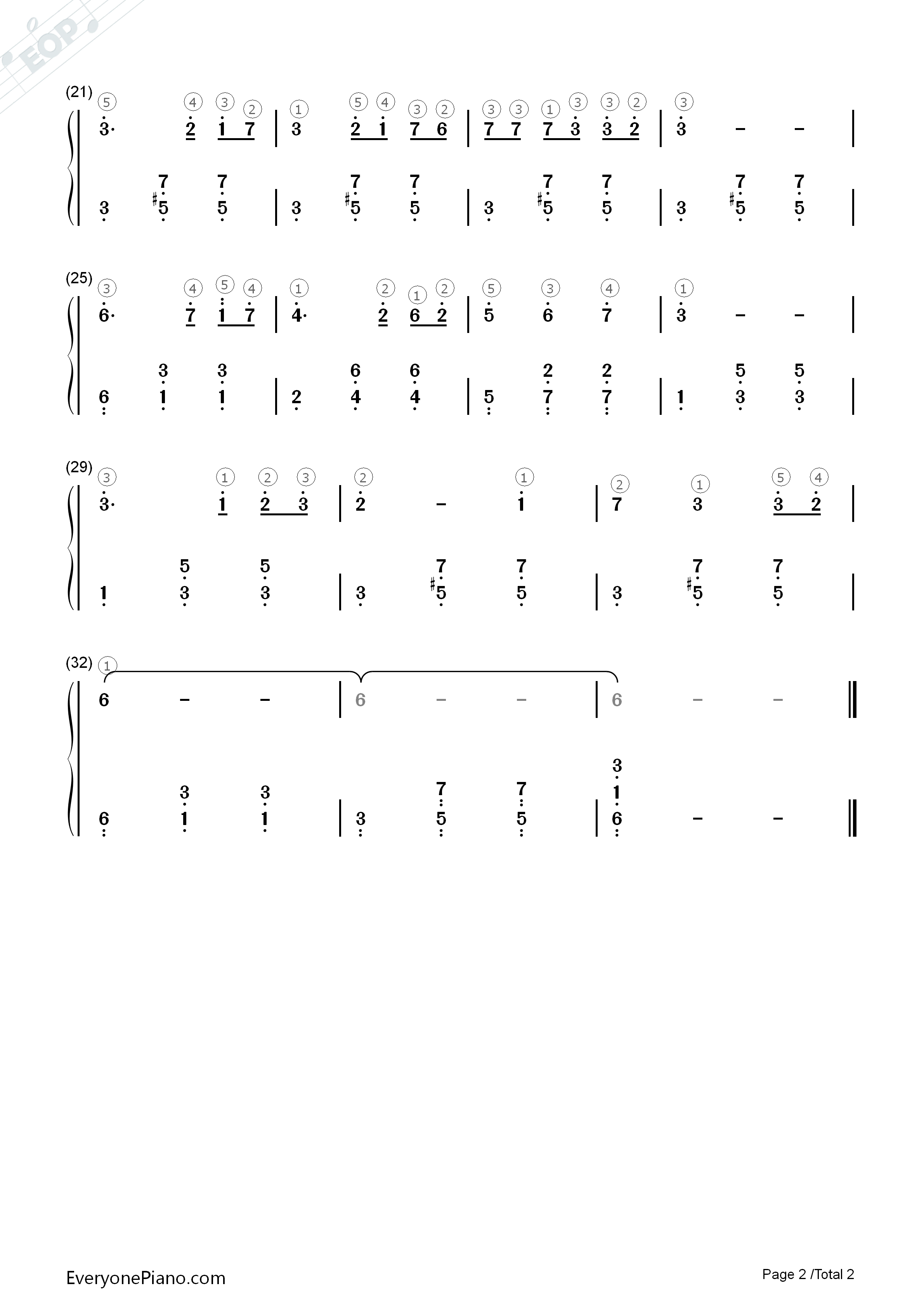 白桦林钢琴简谱_朴树演唱