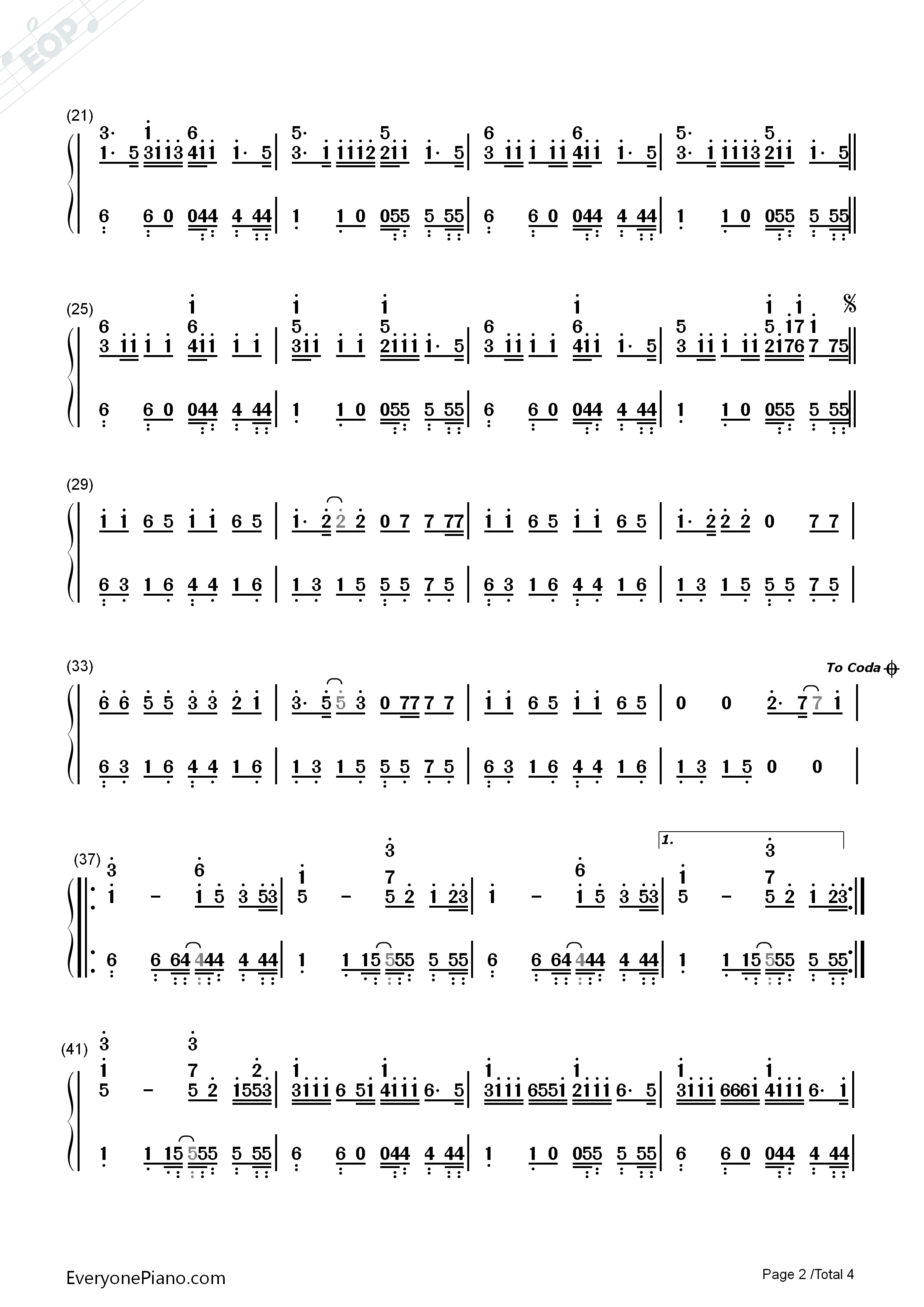 Whistle钢琴简谱_Flo_Rida演唱