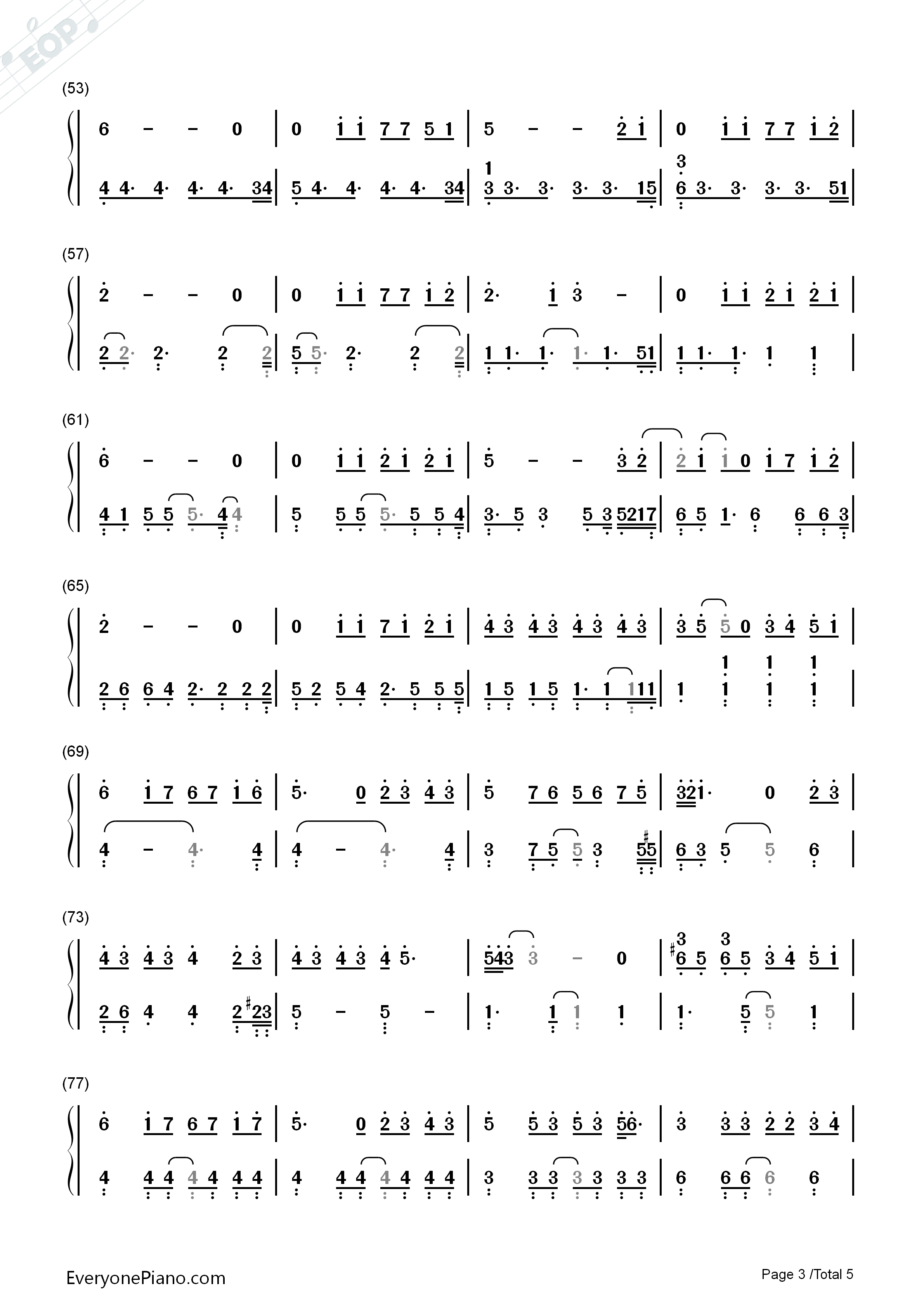 她说钢琴简谱_林俊杰演唱