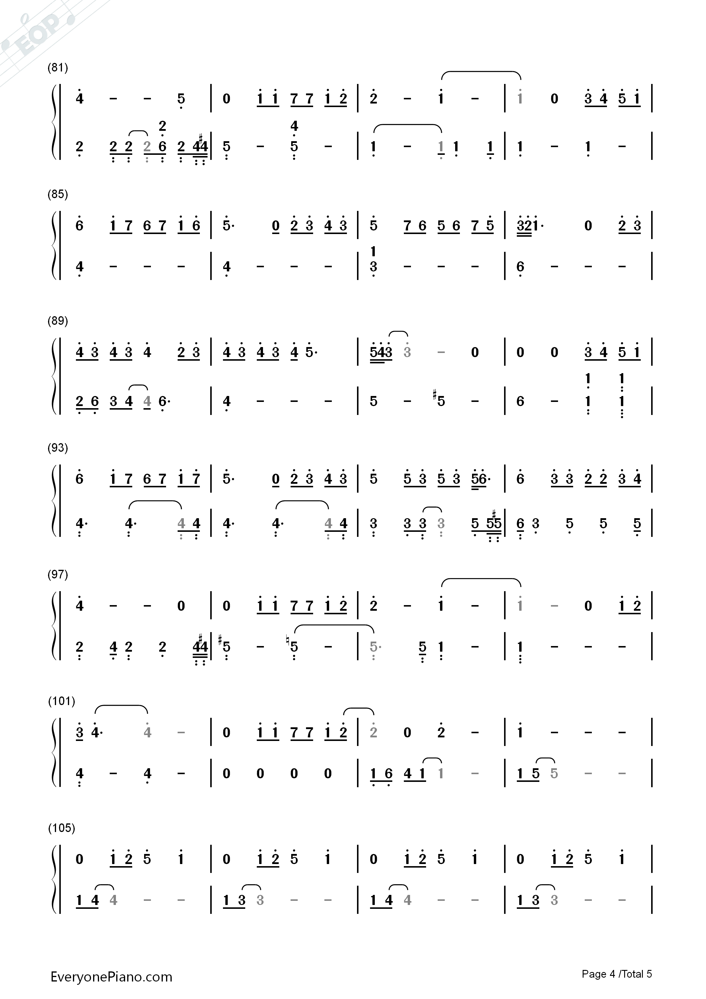 她说钢琴简谱_林俊杰演唱