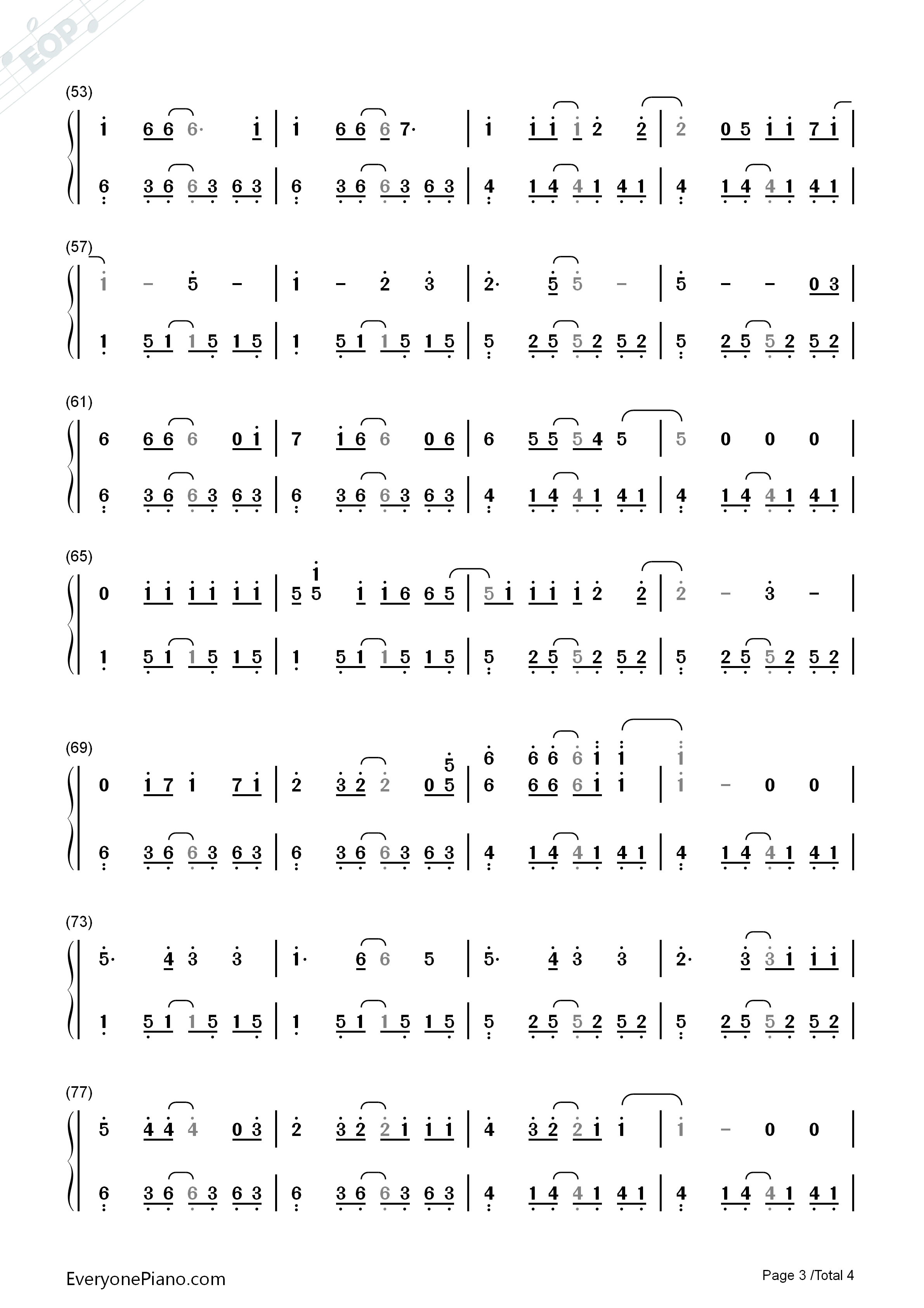 漂流爱情钢琴简谱_Michael_Learns_To_Rock_杨斯捷演唱