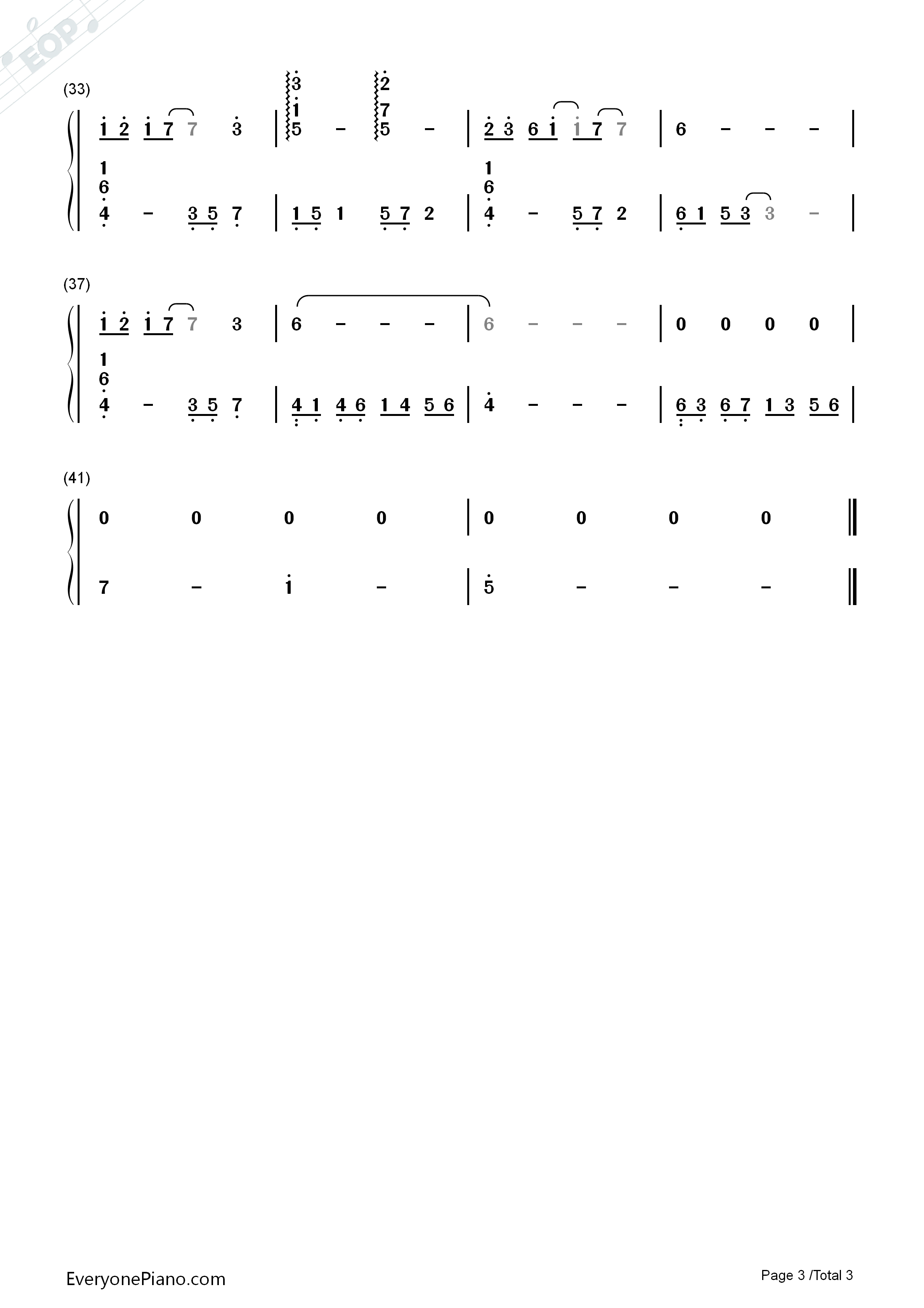 哀と悲钢琴简谱_高梨康治演唱