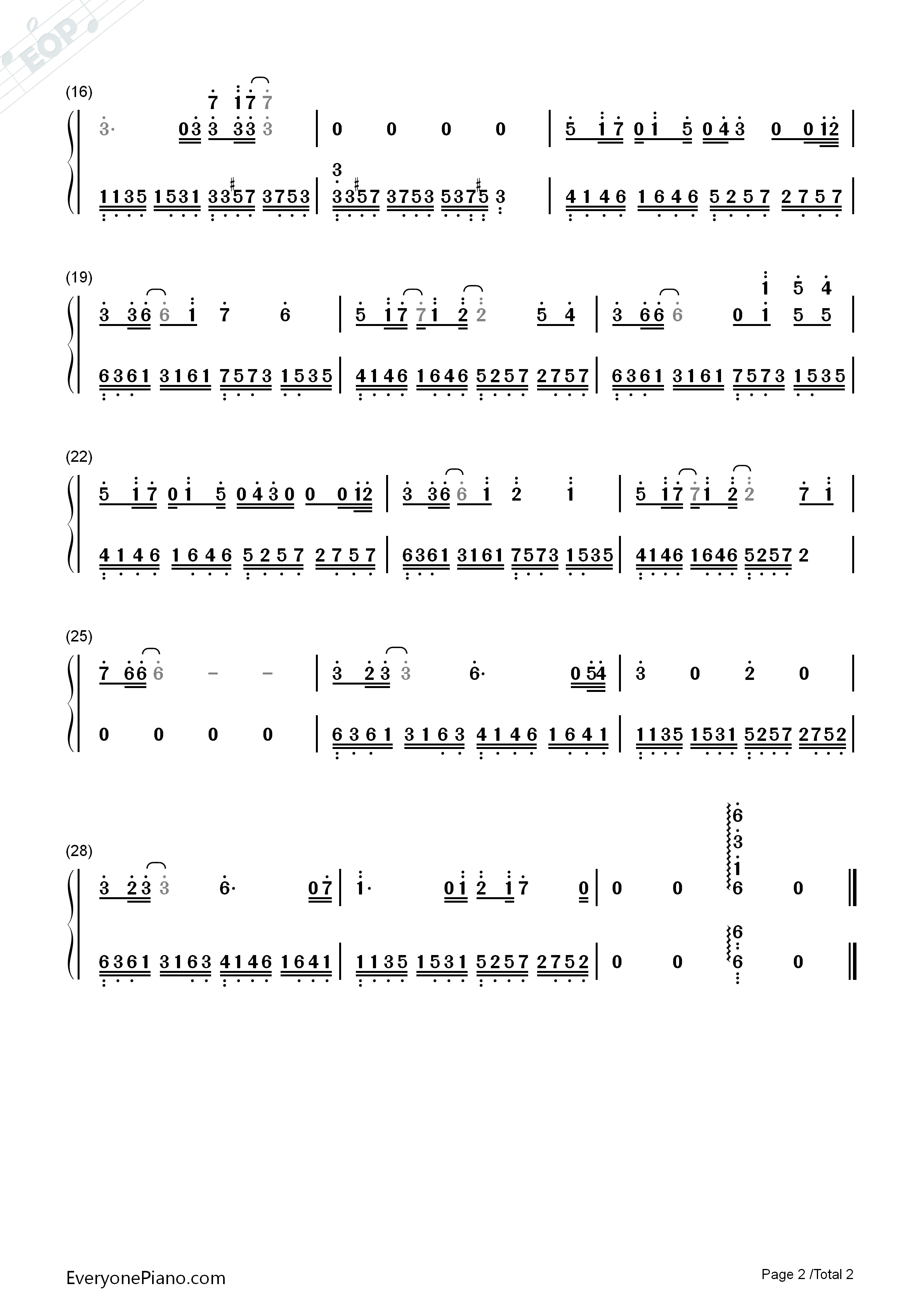 星之扉钢琴简谱_根岸さとり演唱