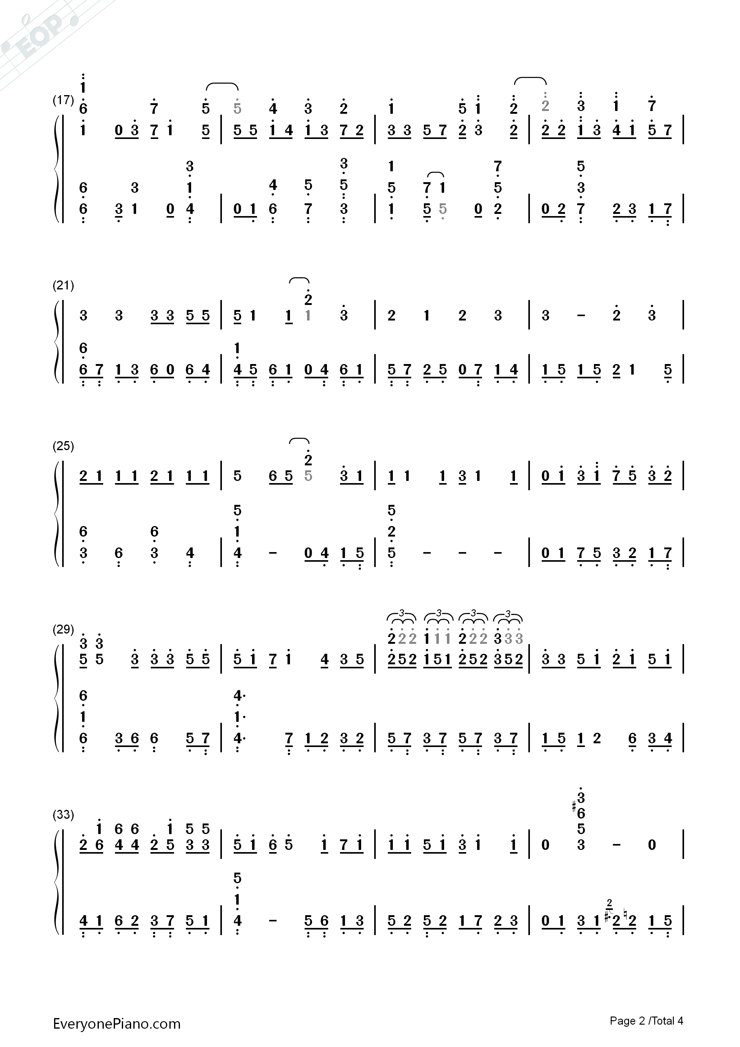 アイのシナリオ钢琴简谱_Chico_with_HoneyWorks演唱