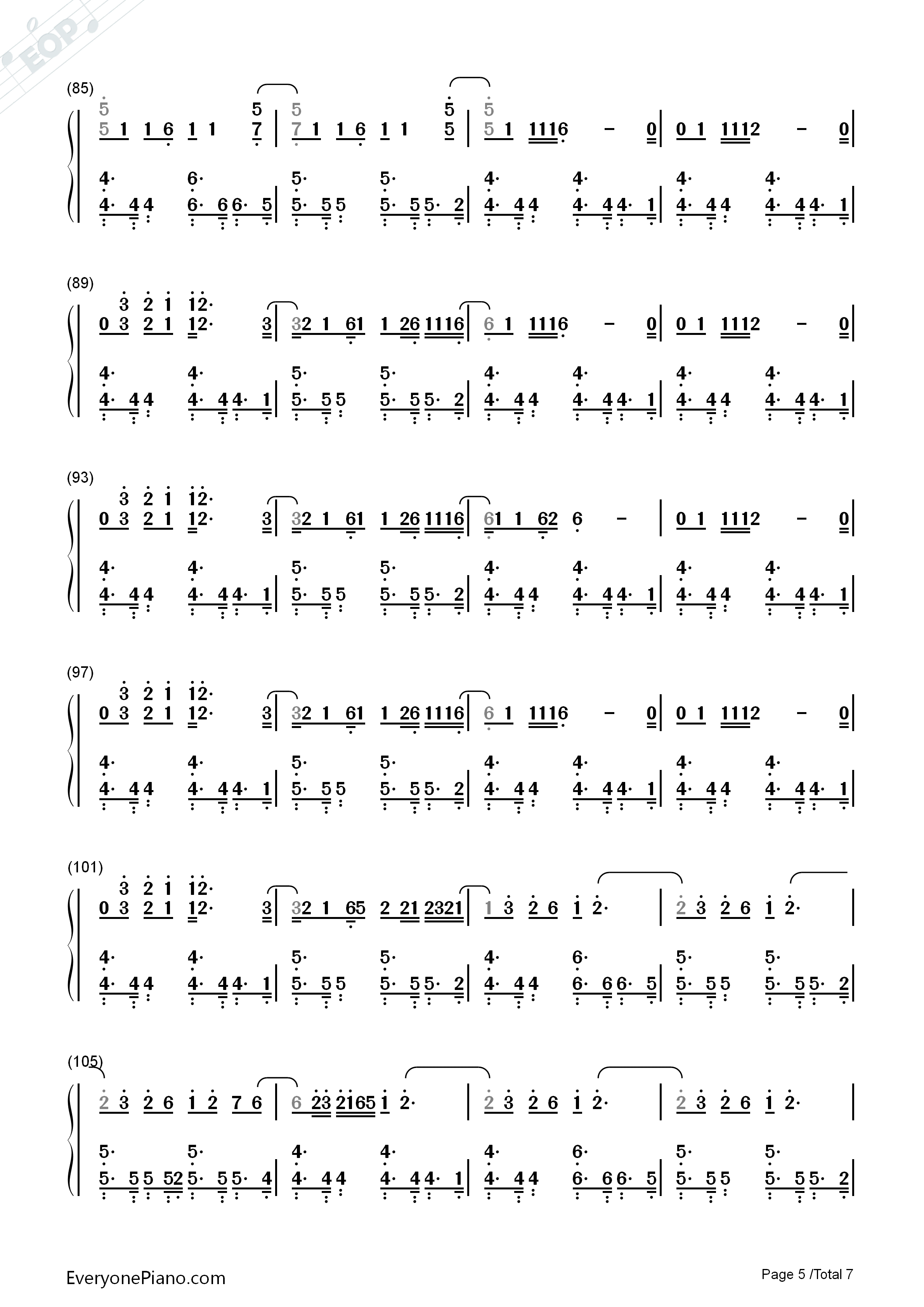 Somebody_Else钢琴简谱_The_1975演唱