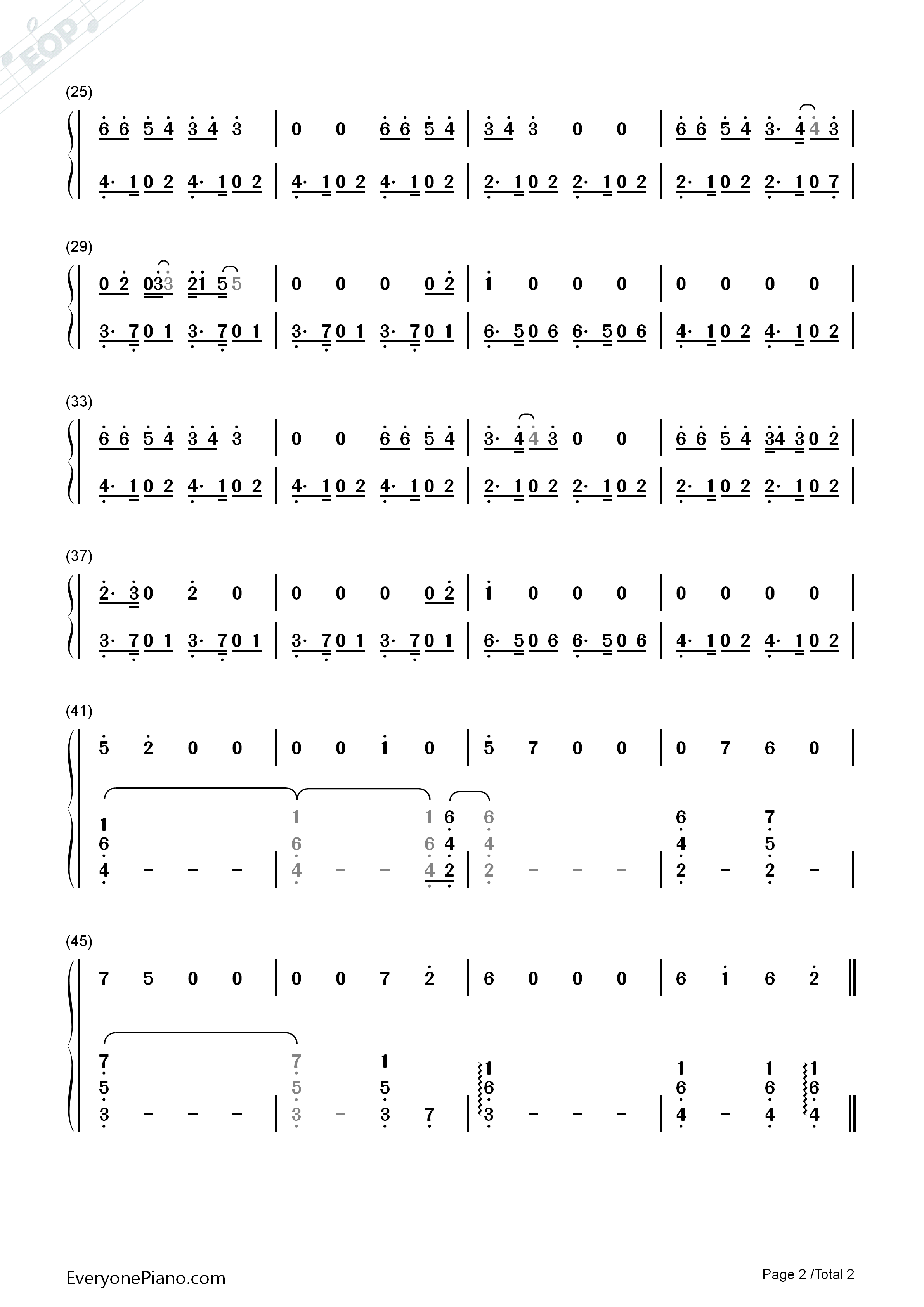 Passionfruit钢琴简谱_Drake演唱