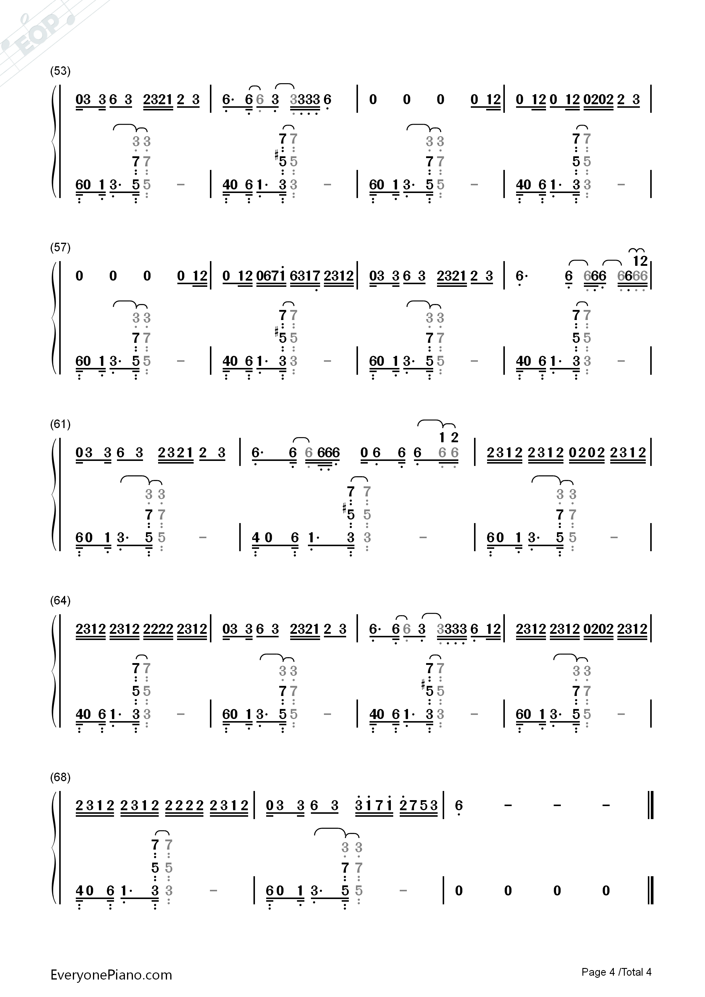 Down钢琴简谱_Marian_Hill演唱