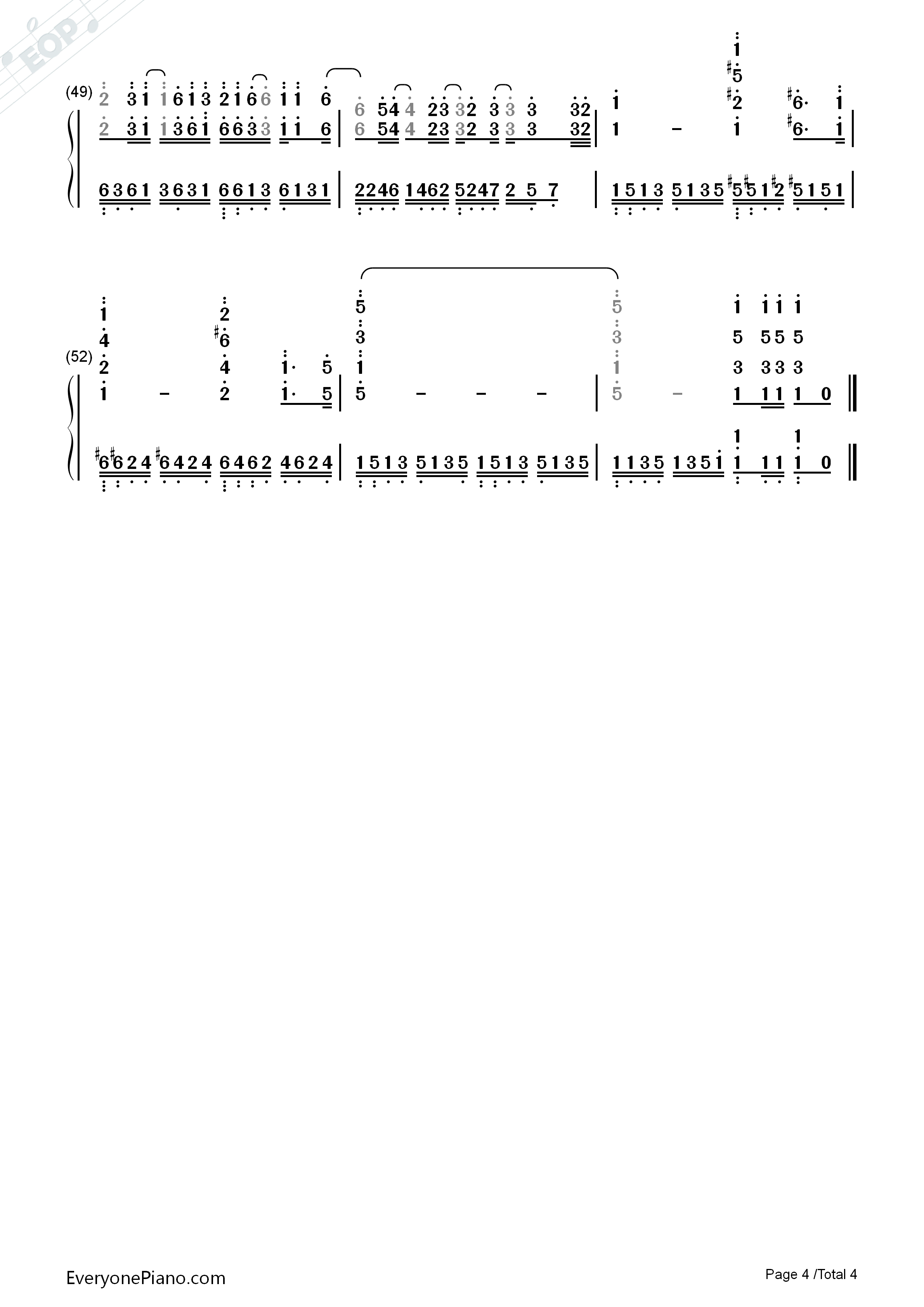 I_Just_Called_to_Say_I_Love_You钢琴简谱_Stevie_Wonder演唱