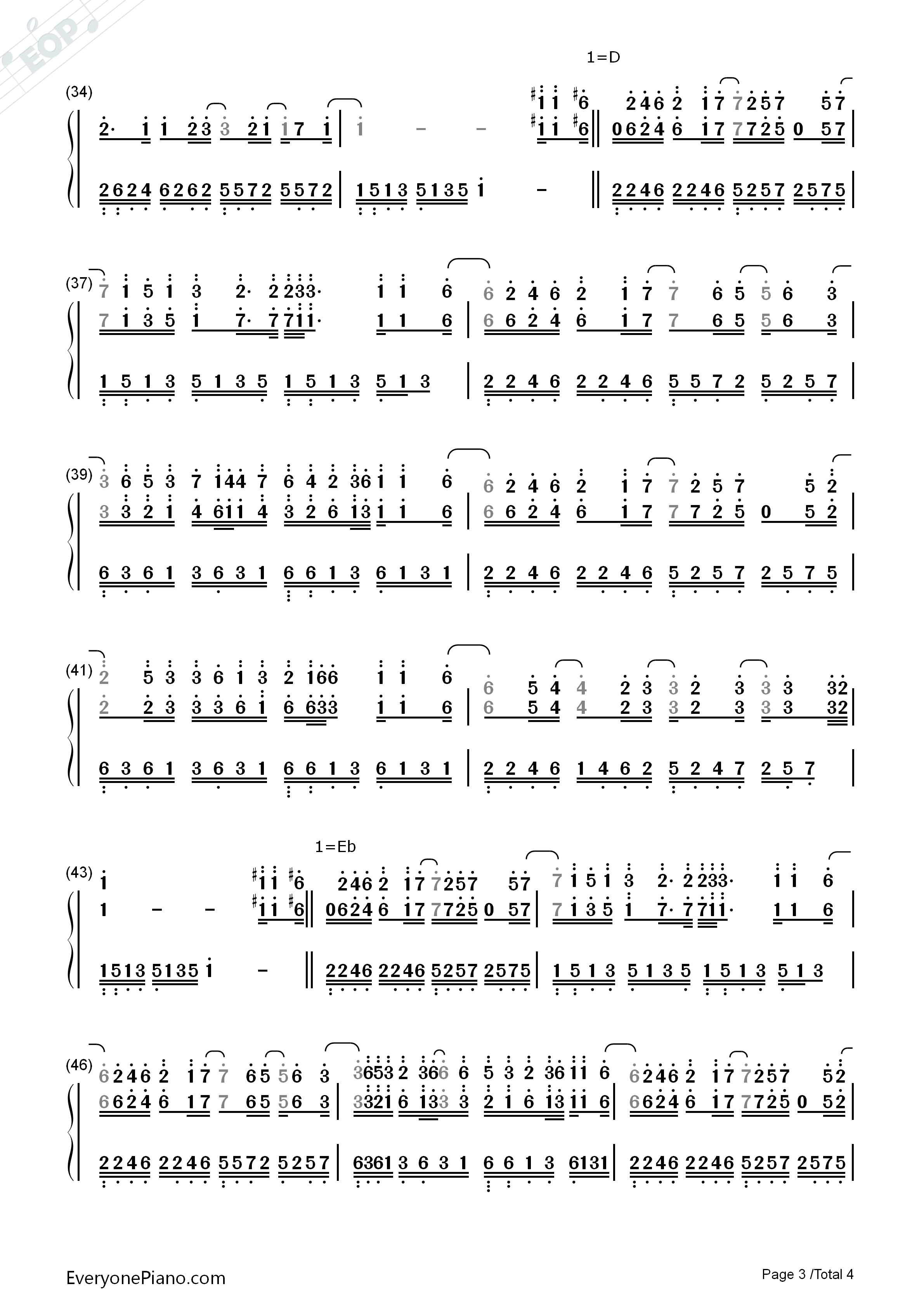 I_Just_Called_to_Say_I_Love_You钢琴简谱_Stevie_Wonder演唱