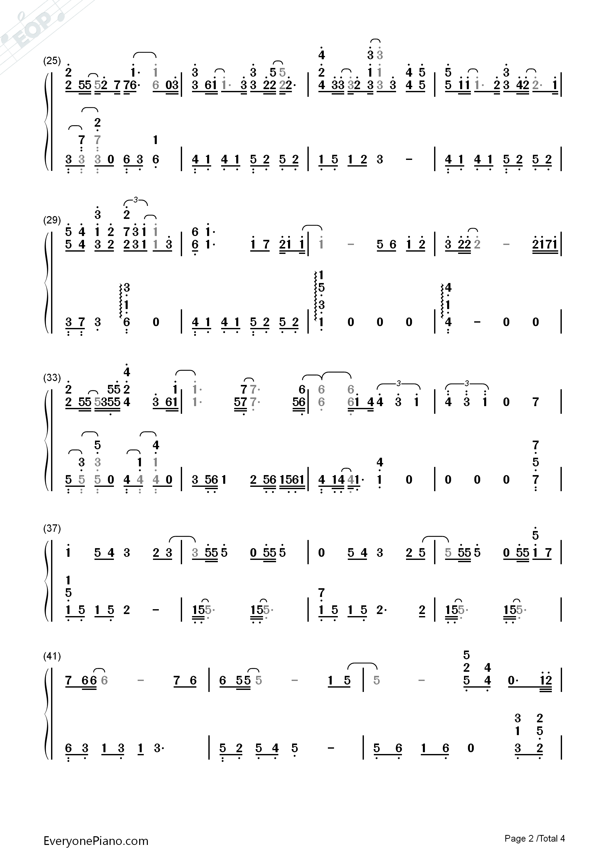 梦钢琴简谱_王博文演唱