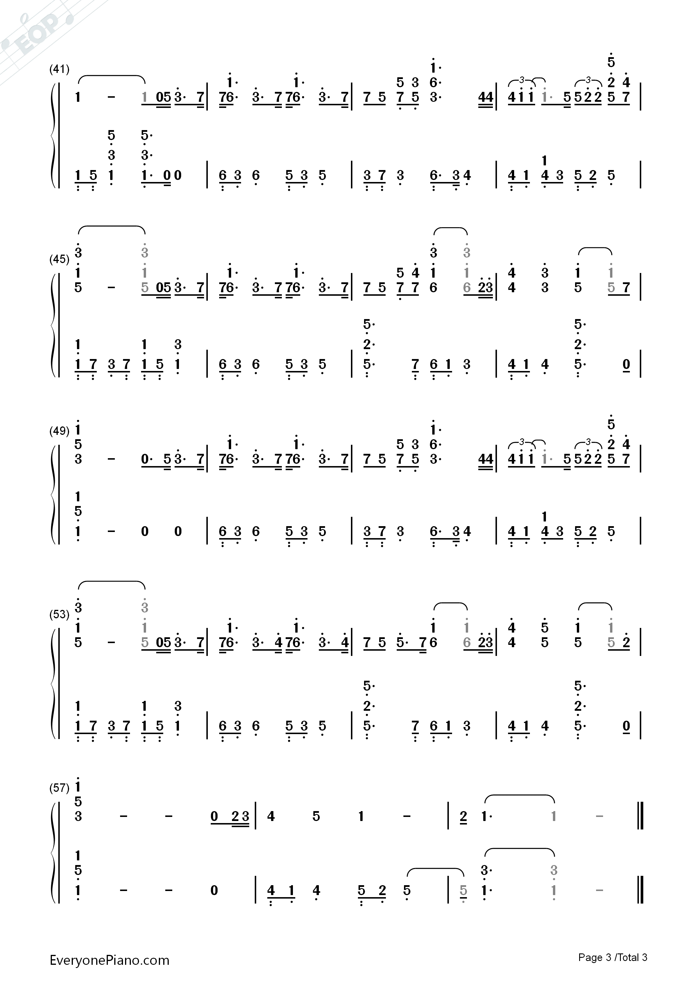 不可抗力钢琴简谱_孟瑞演唱