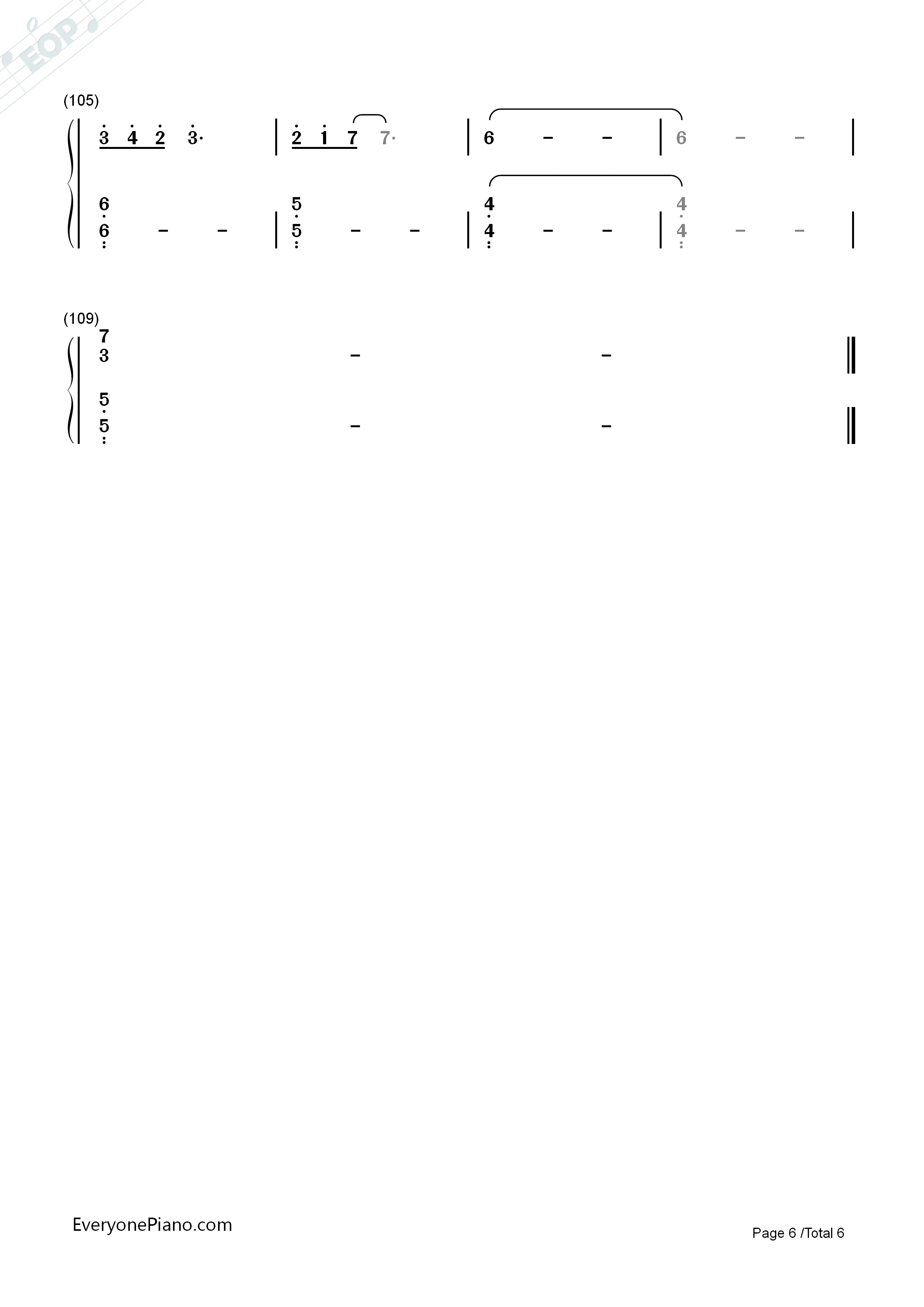 三生三世钢琴简谱_张杰演唱