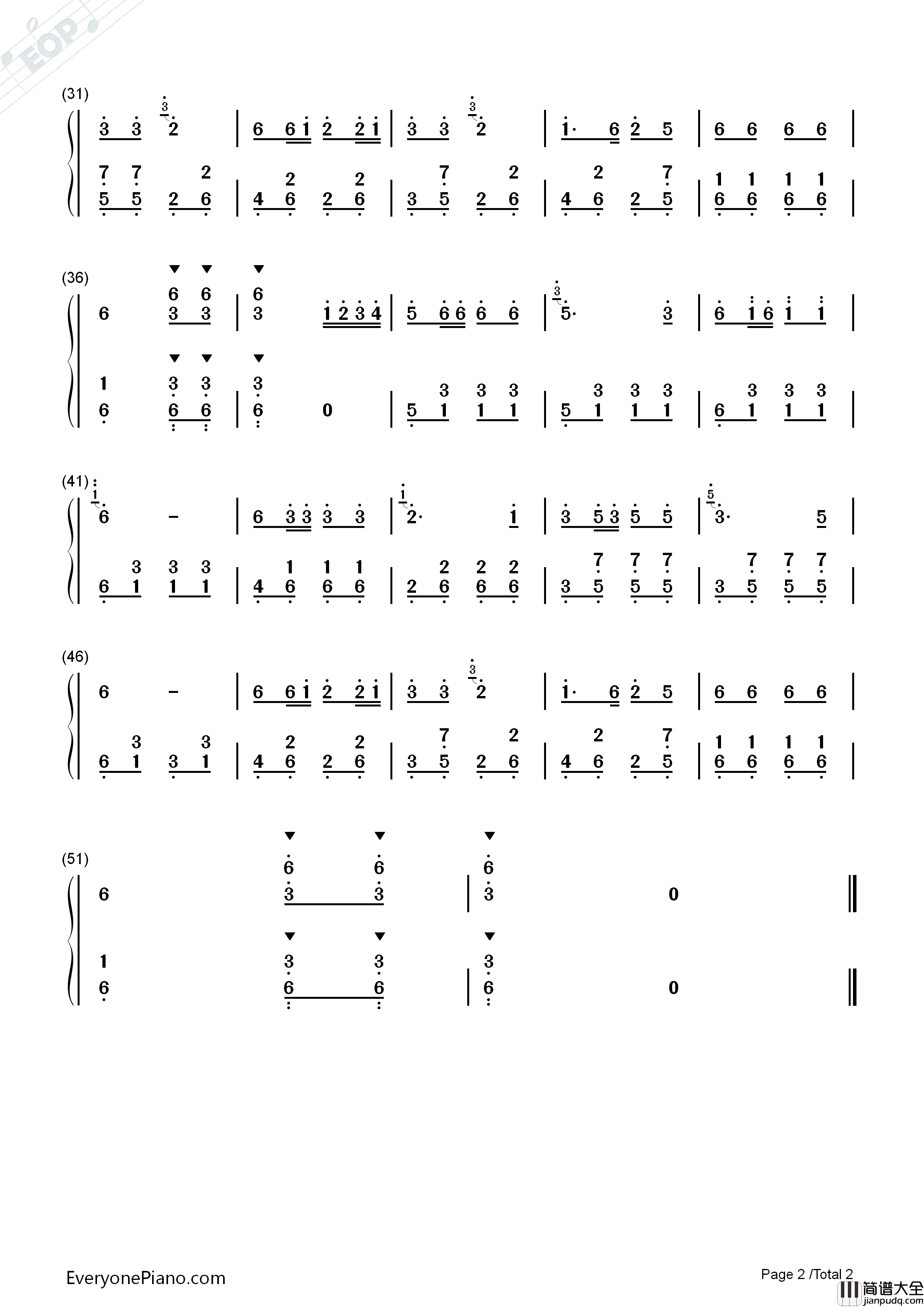 天黑黑钢琴简谱_邓丽君演唱