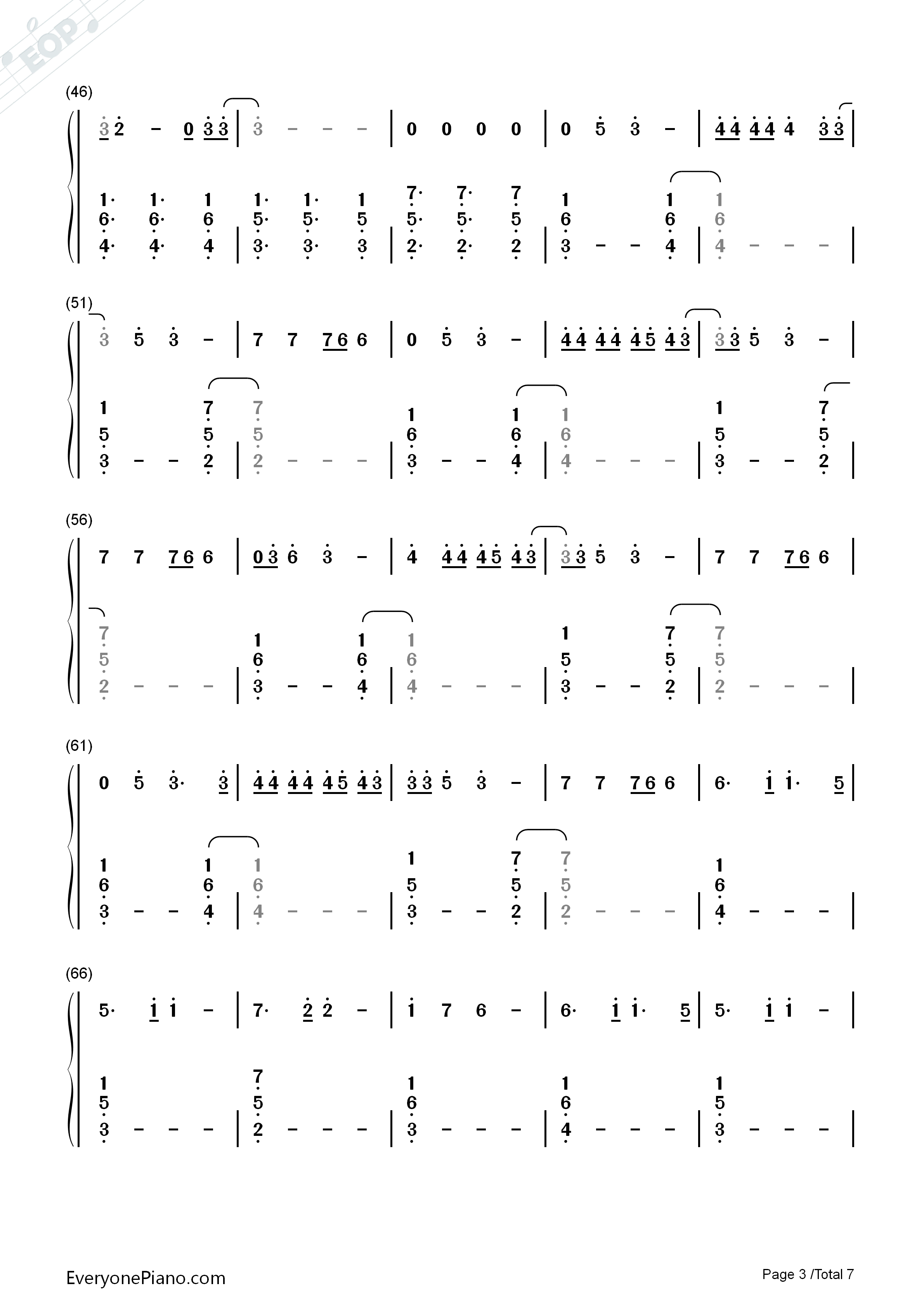 The_Greatest钢琴简谱_Sia演唱