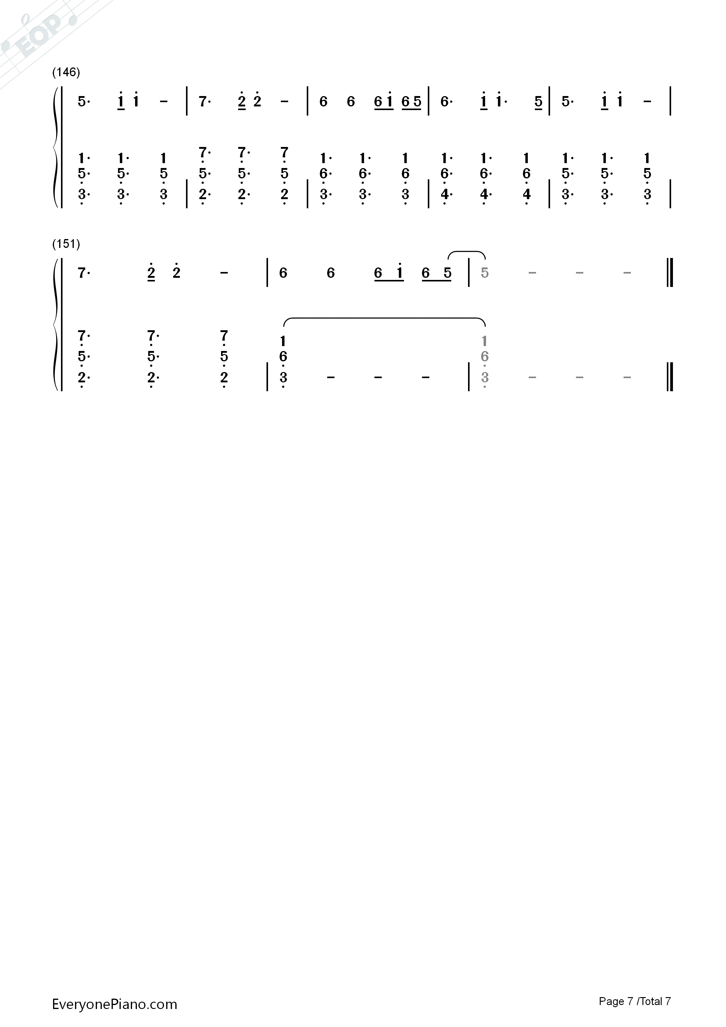 The_Greatest钢琴简谱_Sia演唱