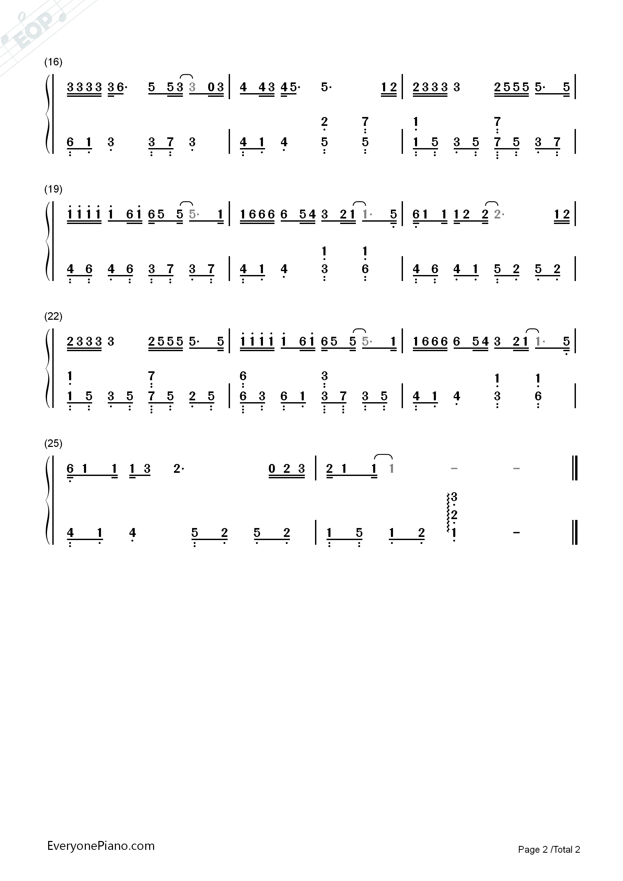 其实都没有钢琴简谱_杨宗纬演唱