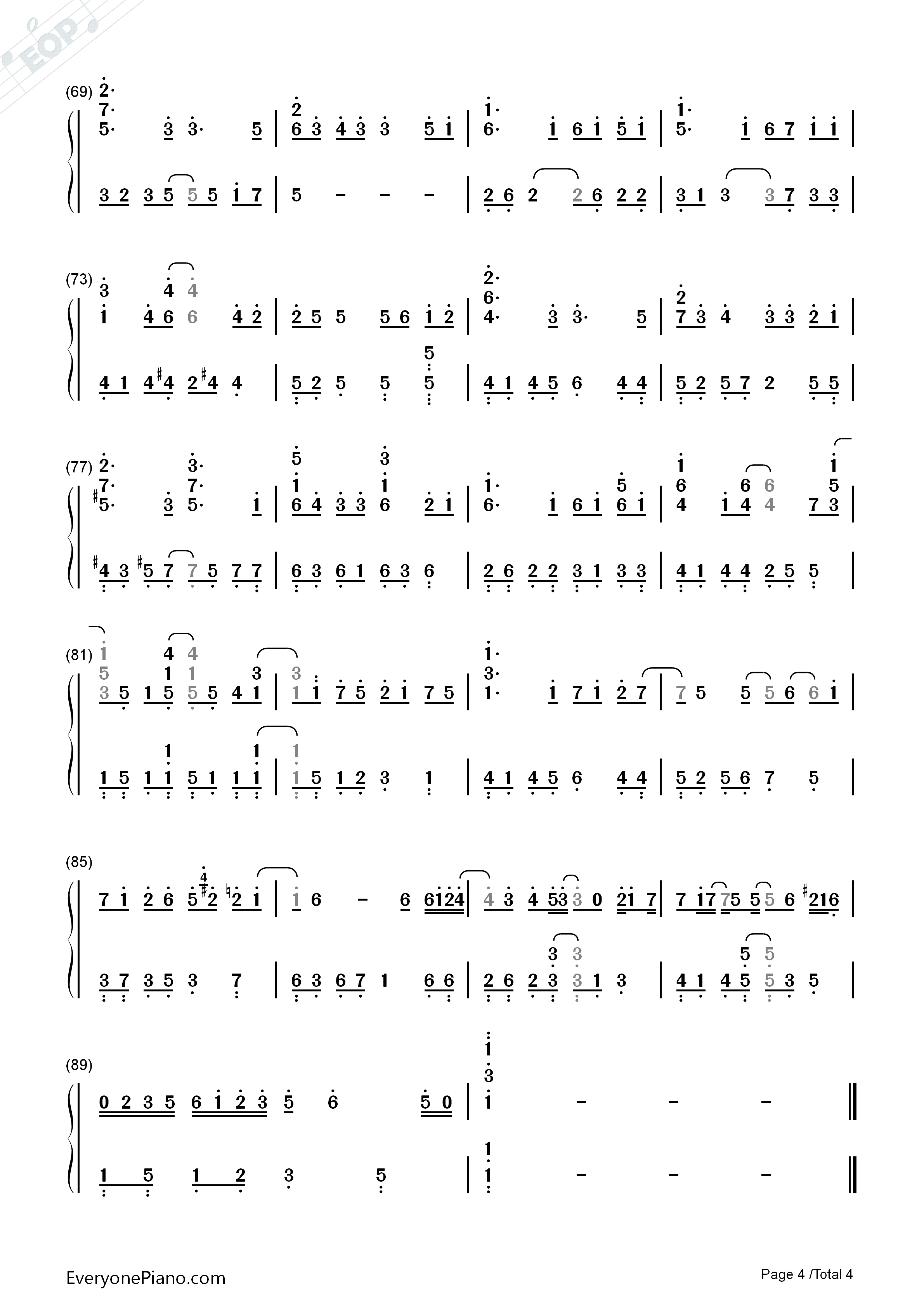 Still钢琴简谱_岚演唱