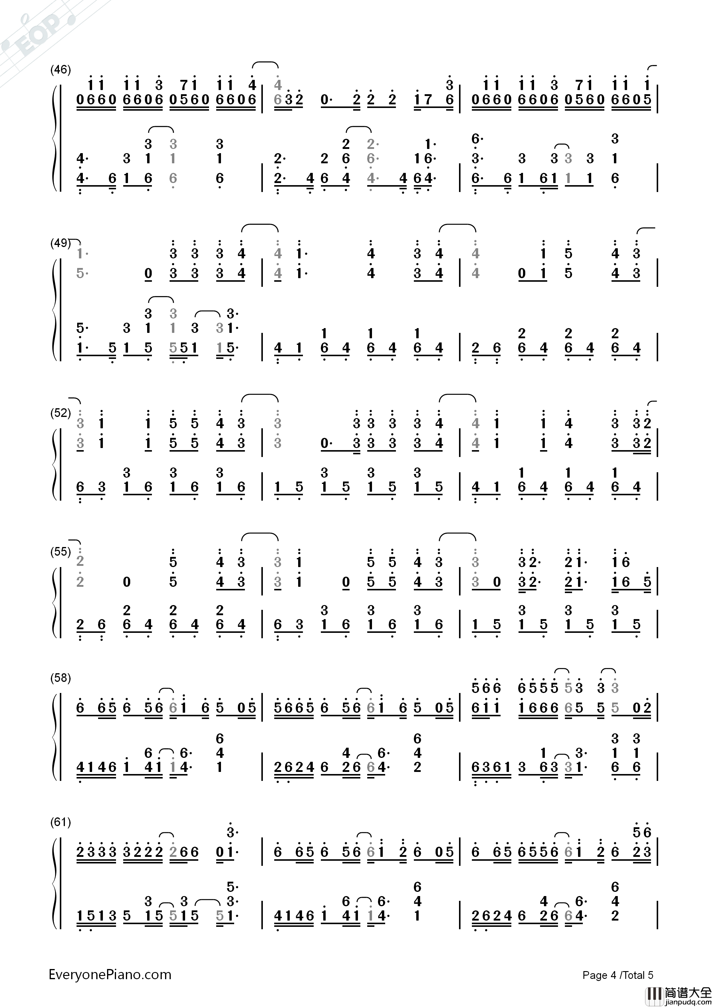 The_Heart_Wants_What_It_Wants钢琴简谱_Selena_Gomez演唱